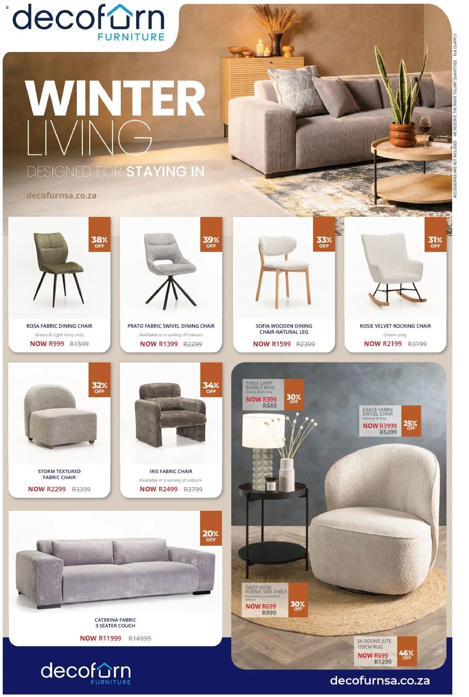 New Decofurn catalogue – valid from 12.05.2026 | Page: 1 | Products: Side table, Seater, Couch, Table
