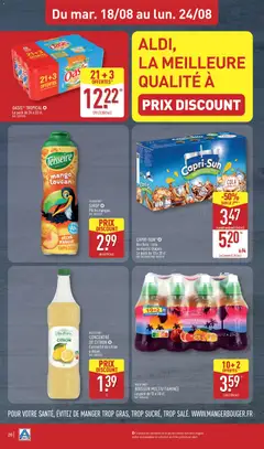 Aldi - Prévisualisation de RIO D'ORO® CONCENTRÉ DE CITRON, Concentré de citron à diluer. valide à partir de 18/08/2026 | Page: 22