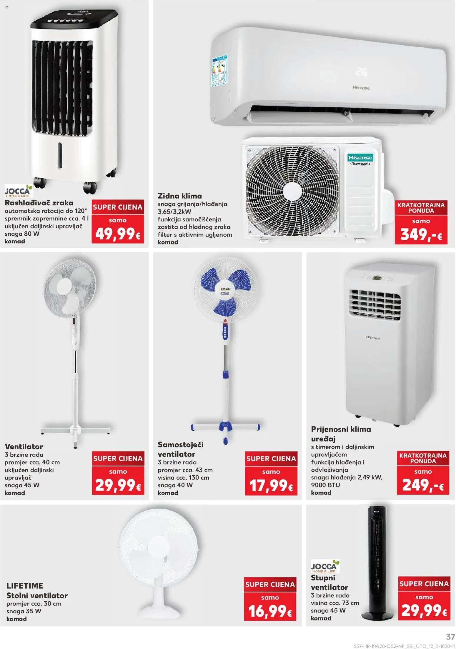 Kaufland katalog | vrijedi od 08.07.2026 | Stranica: 37 | Proizvodi: Ventilator, Klima uređaj, Klima