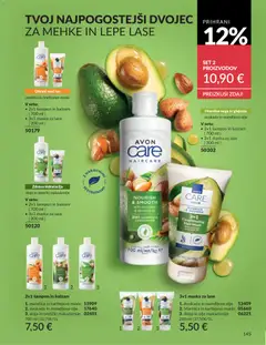 Avon katalog akcije – veljaven od 01.06.2026 | Stran: 145 | Izdelki: Maska za lase, Olje, Orescki, Avokado