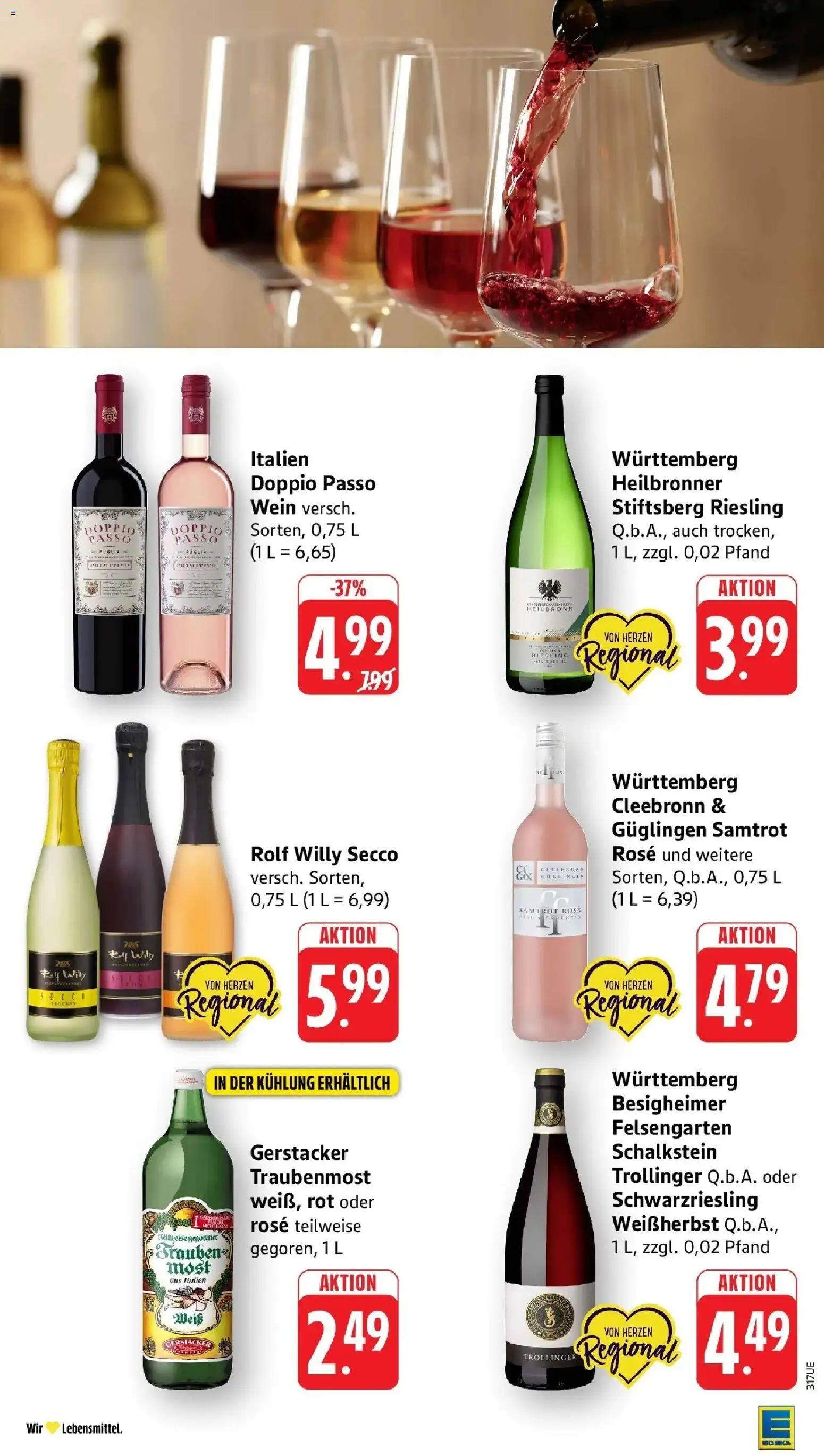 Edeka Prospekt Heilbronn (ab 17.08.2026) » Angebote Online | Seite: 32 | Produkte: Doppio Passo, Wein