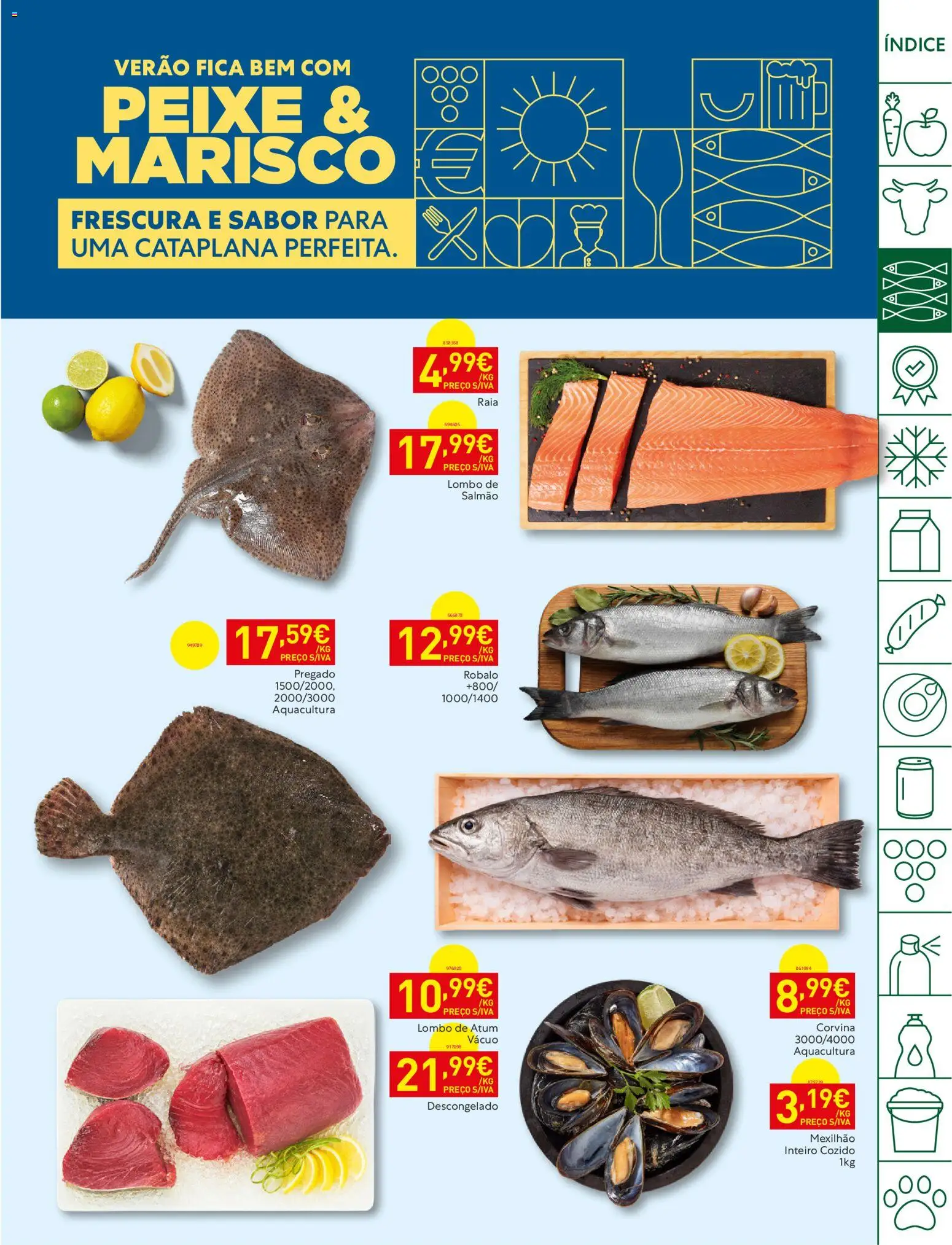Recheio folheto │ válido de 18/08/2026 | Página: 5 | Produtos: Atum, Salmão, Lombo, Peixe