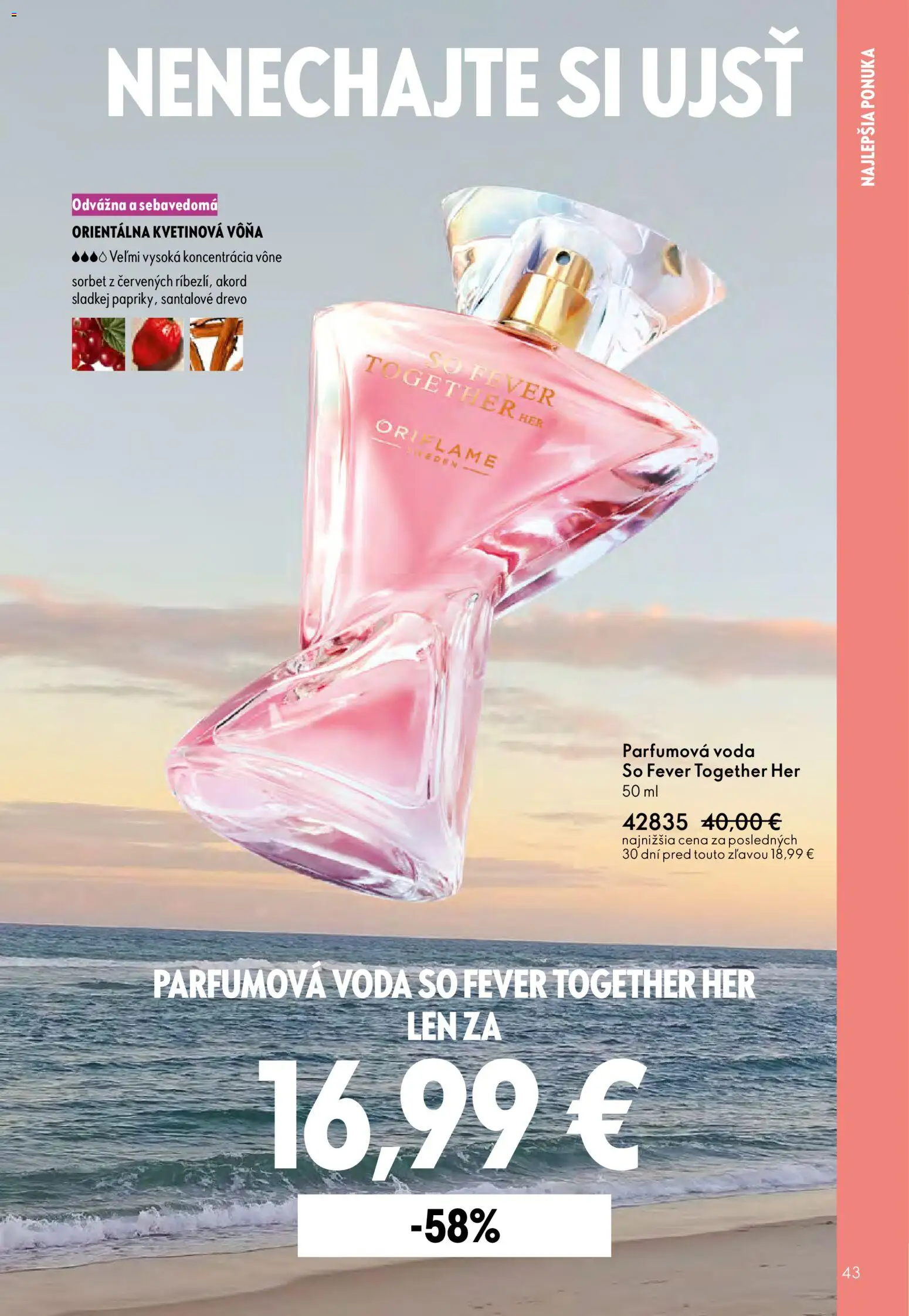 Nové Oriflame akcie – leták je platný od 27.05.2026 | Strana: 43 | Produkty: Sorbet, Voda