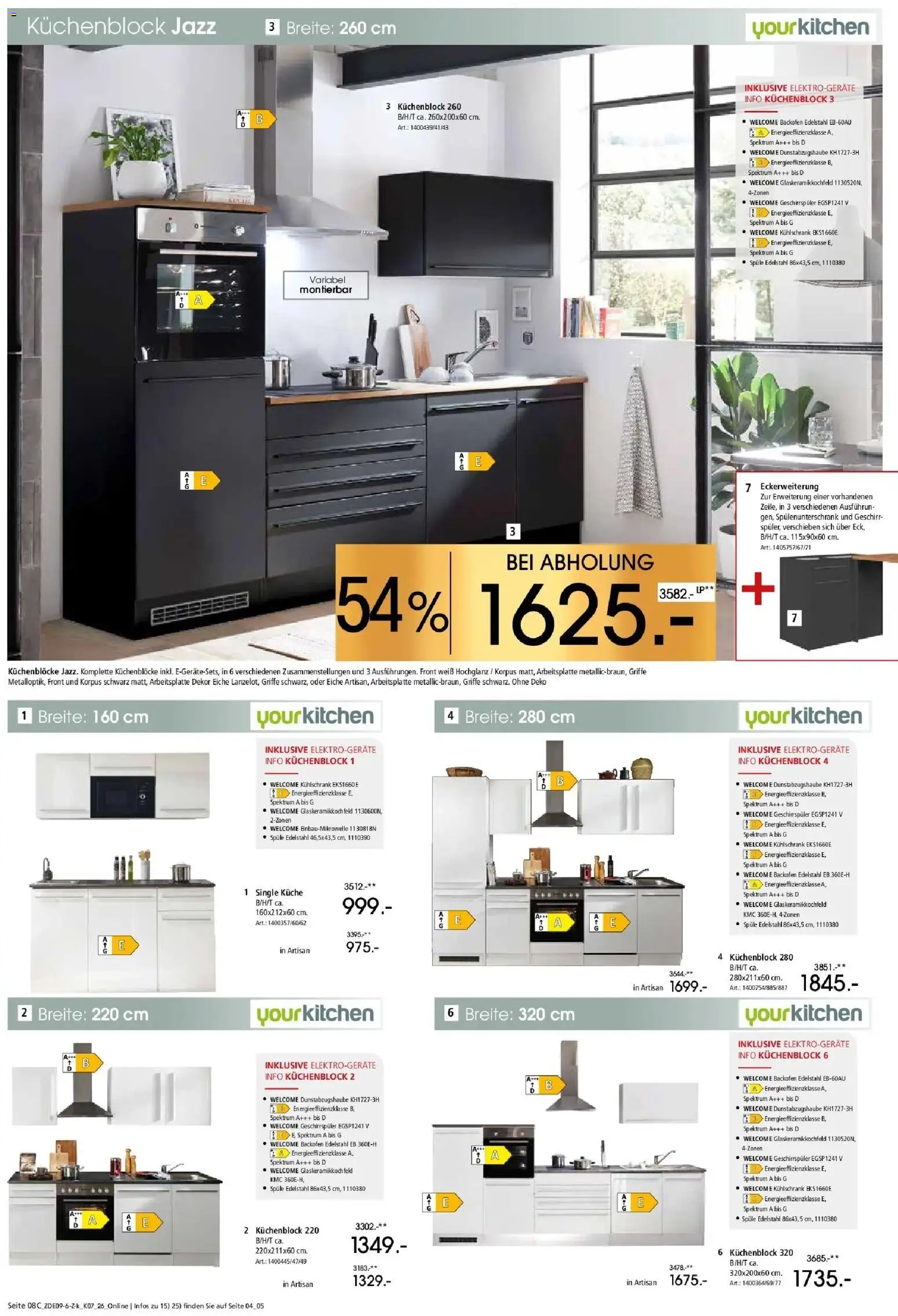 Zurbrüggen Küchen für ihr Zuhause – gültig ab 12.09.2026 | Seite: 14 | Produkte: Geschirrspüler, Küchenblock, Küche, Kühlschrank