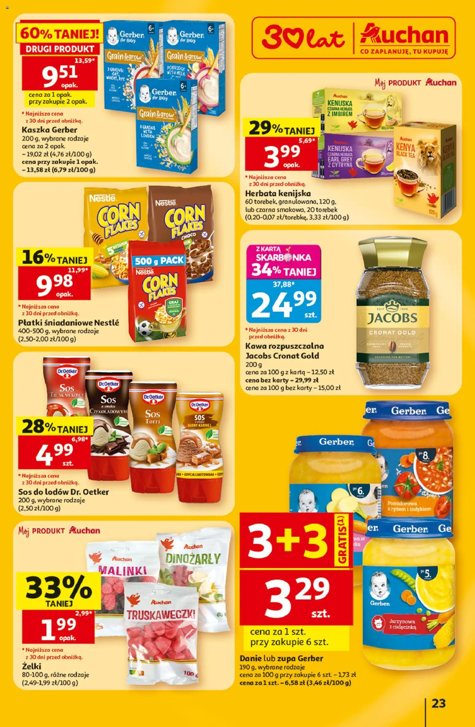 Auchan gazetka - 30 Lat Hipermarket od 02.07.2026 | Strona: 23 | Produkty: Cytryna, Zupa, Herbata, Płatki