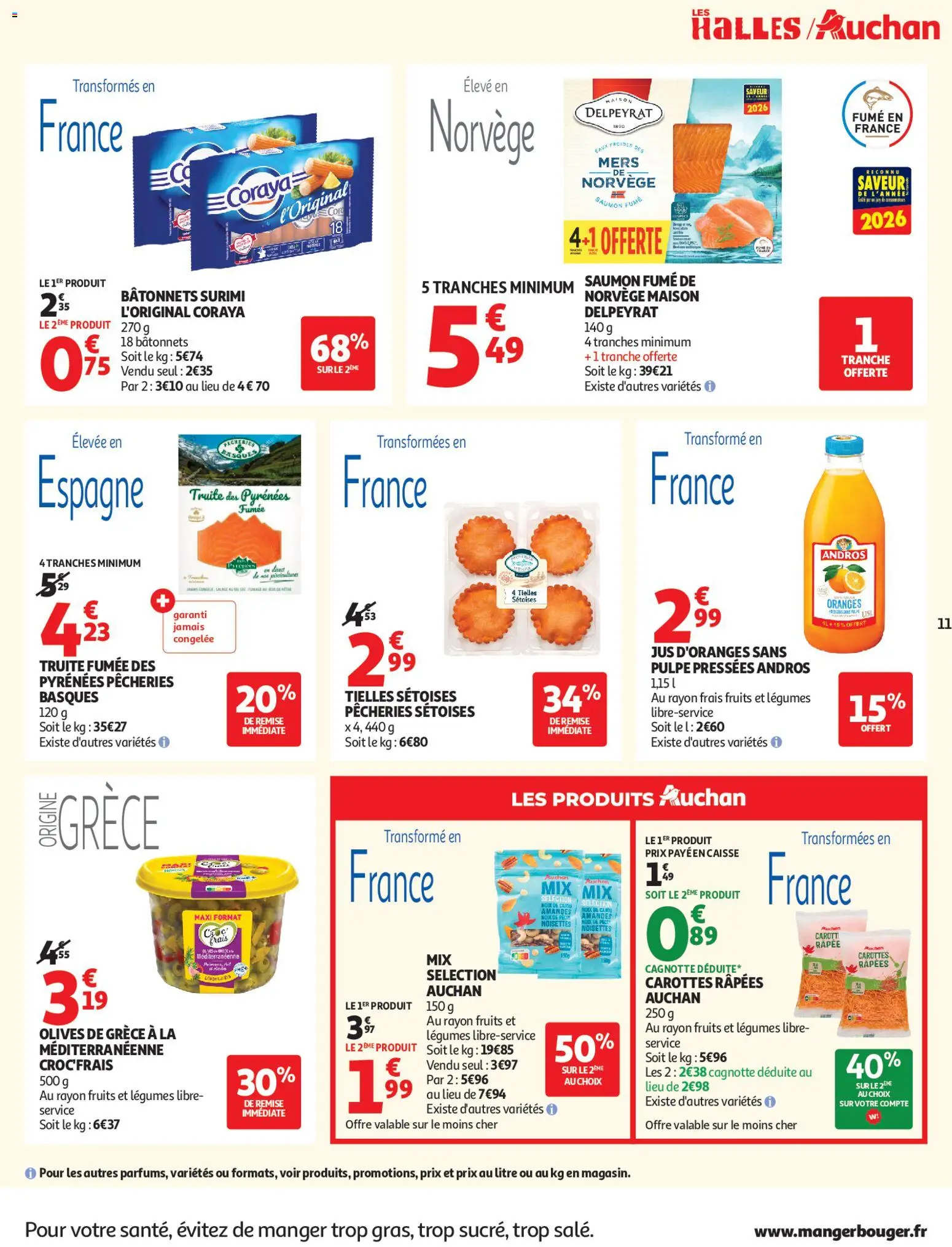 {H1} | Page: 11 | Produits: Noisettes, Truite fumée, Oranges, Noix