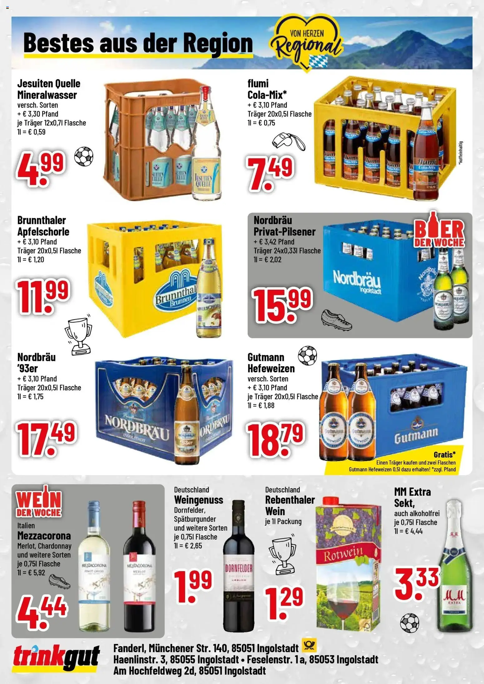 Trinkgut - trinkgut: Wochenangebote – gültig ab 28.06.2026 | Seite: 4 | Produkte: Bier, Rotwein, Mineralwasser, Wein