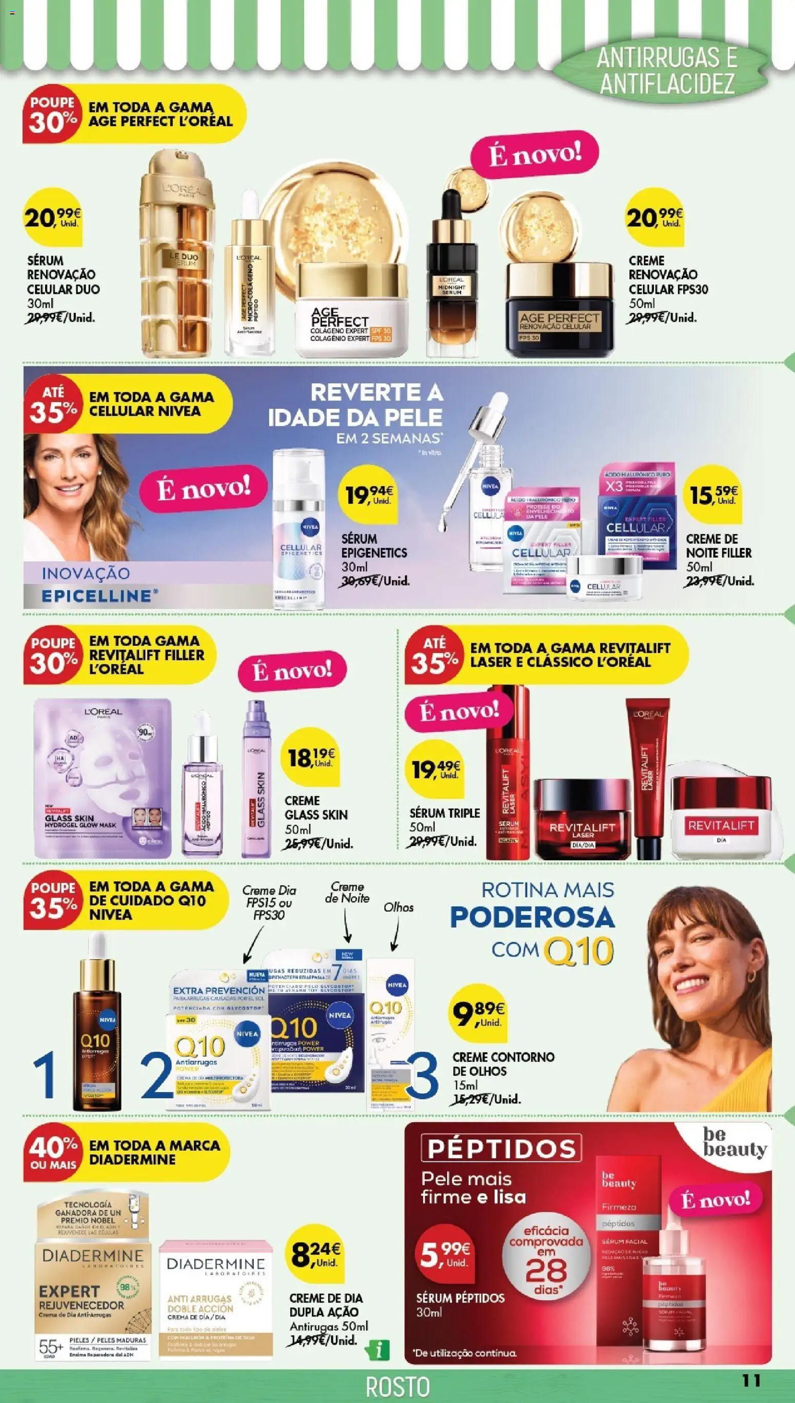 Pingo Doce folheto Especial Beleza │ válido de 21/07/2026 | Página: 11 | Produtos: Sérum, Colágeno, Creme