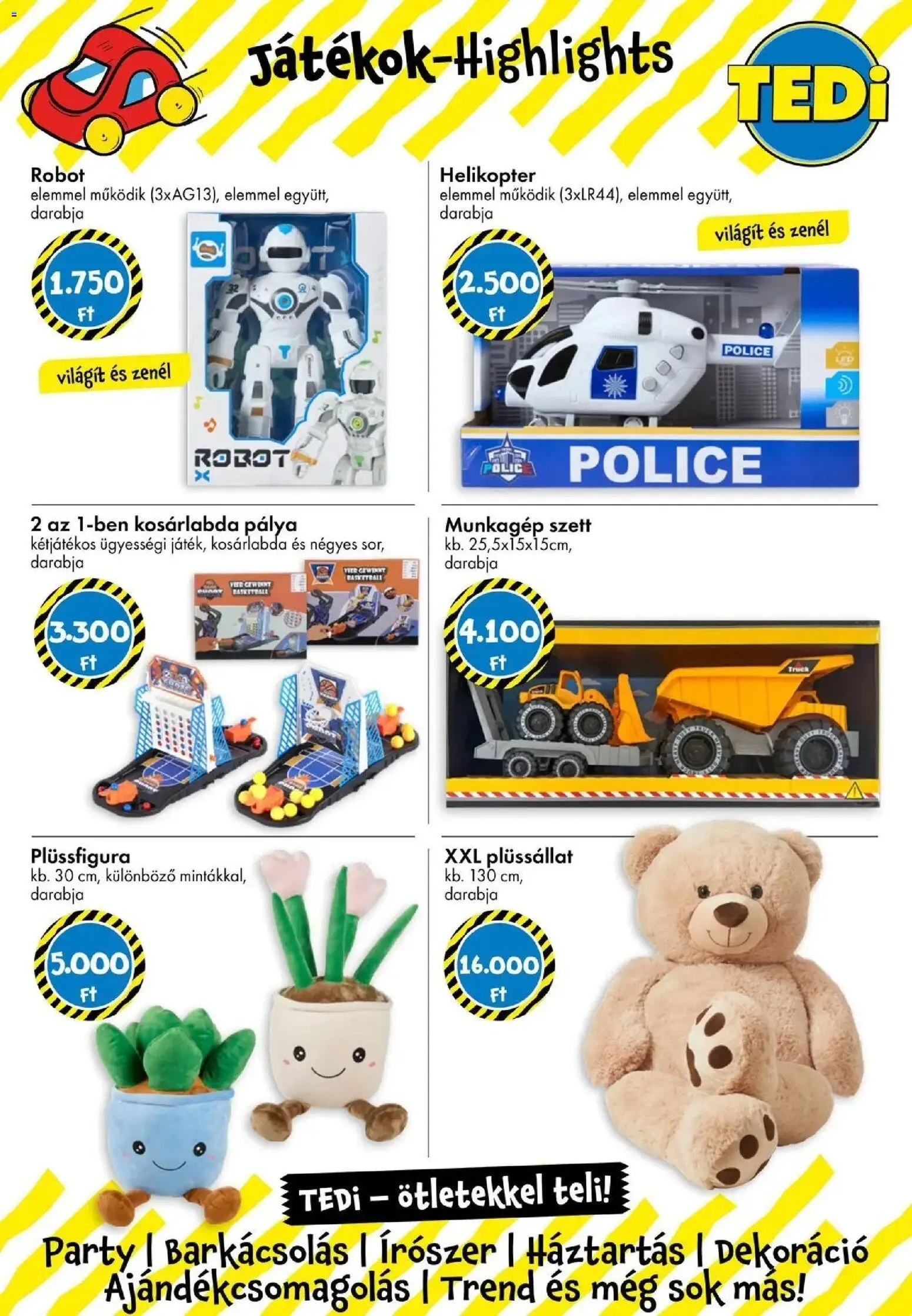 TEDi akciós ujság - amely érvényes a következő dátumtól: 15.05.2026 | Oldal: 6 | Termékek: Robot, Dekoráció