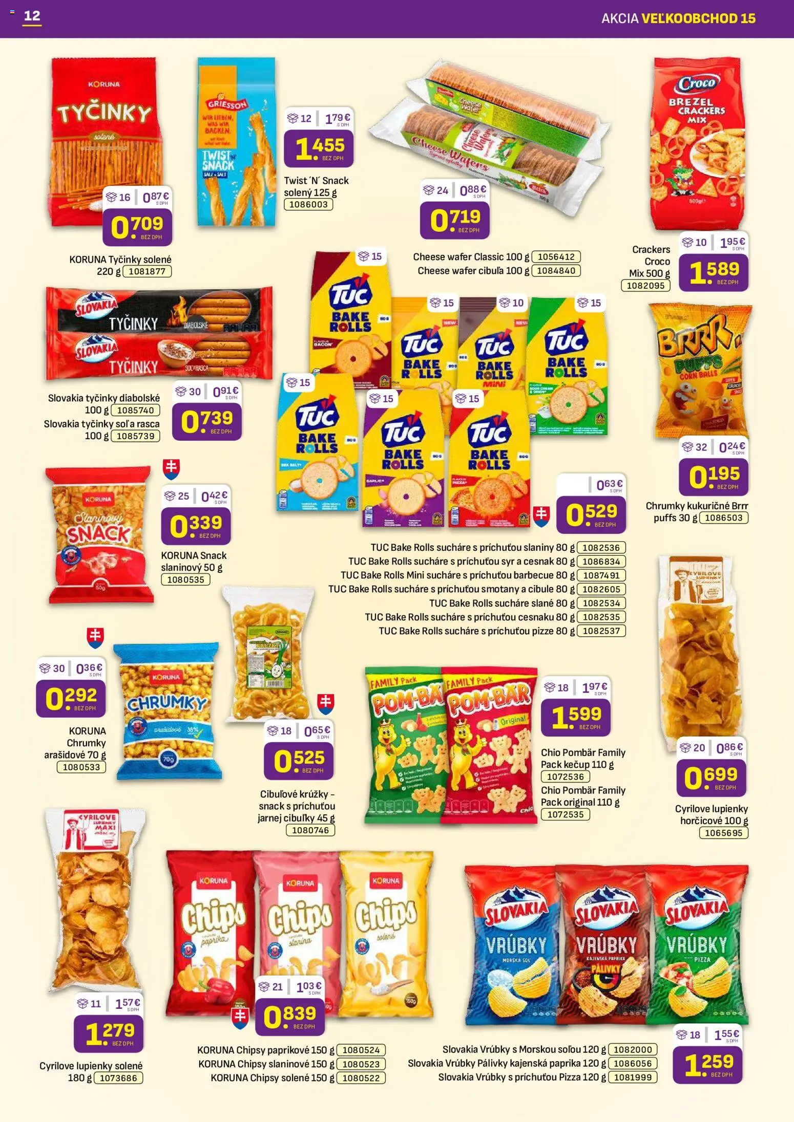 Nové Libex akcie – leták je platný od 27.07.2026 | Strana: 12 | Produkty: Syr, Pizza, Chipsy, Šál