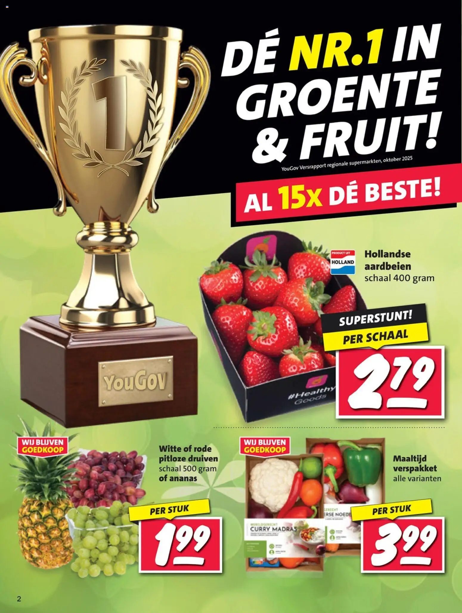 {H1} | Pagina: 2 | Producten: Ananas, Aardbeien, Schaal, Druiven