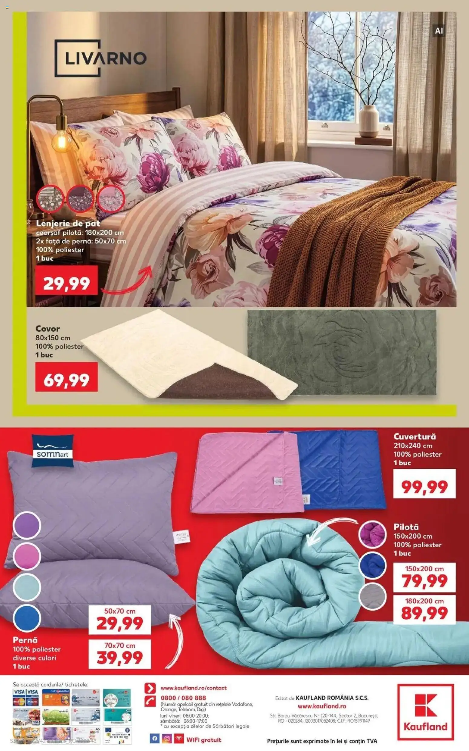 Kaufland Alba Iulia 14.10.2026 - Revista si Oferta | Pagină: 30 | Produse: Cuvertură, Pat, Pilotă, Față de pernă