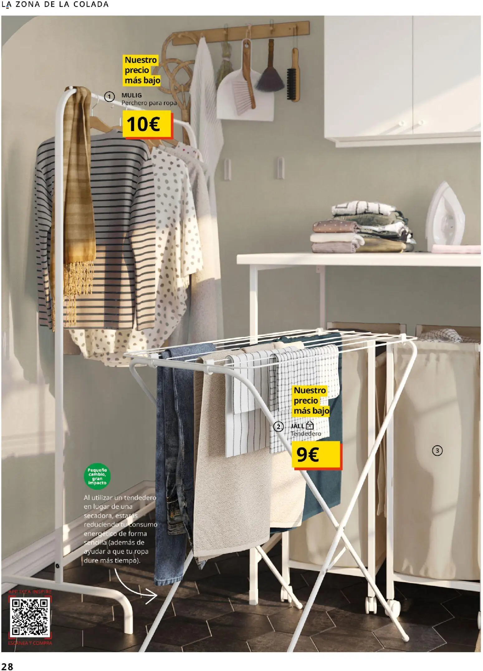 Catálogo IKEA Baňos │ válido desde el 01.02.2026 | Página: 28 | Productos: Perchero, Ropa, Tendedero