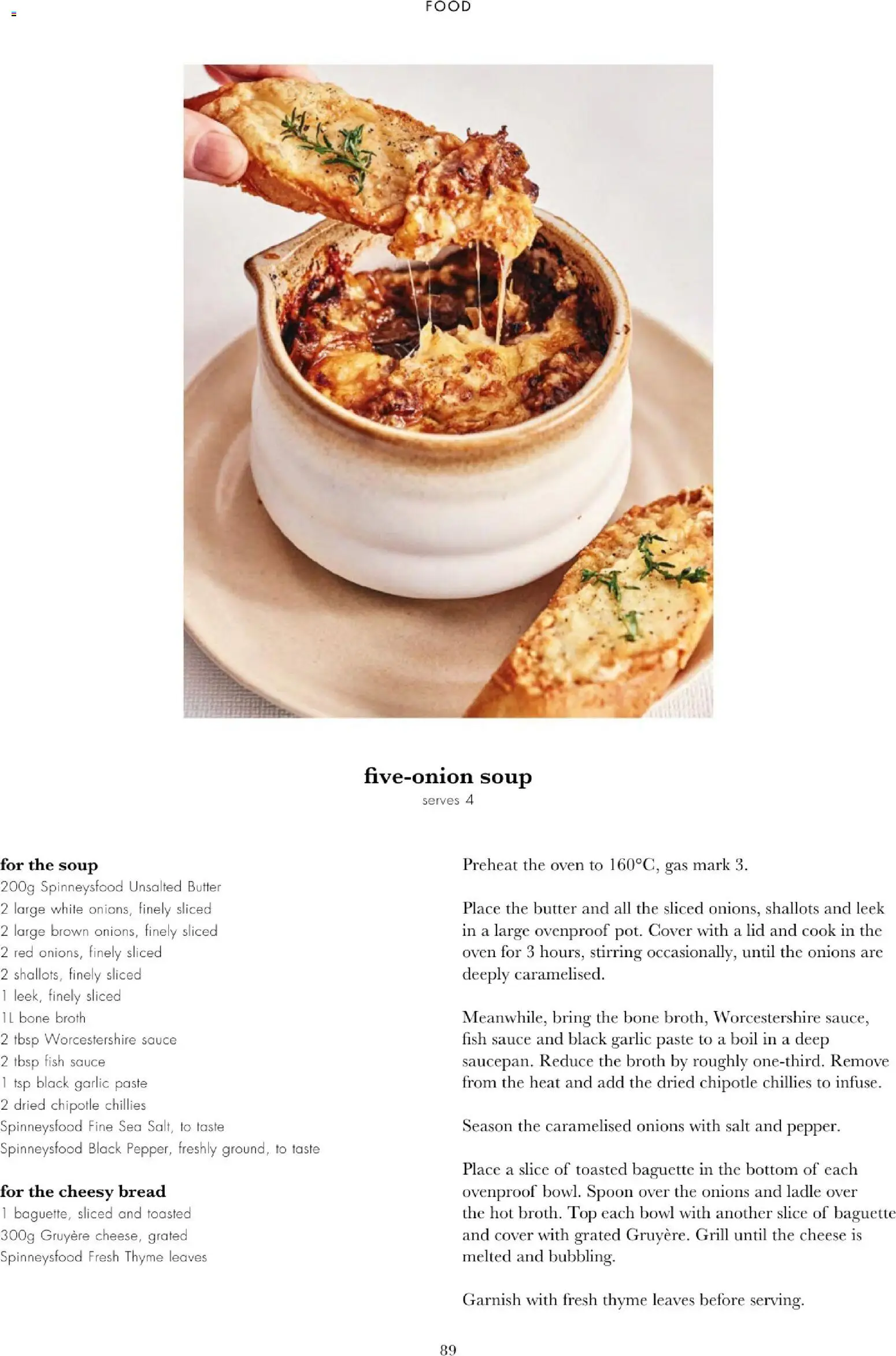 {H1} | Page: 91 | Products: Cheese, Bowl, Grill, Worcestershire sauce
