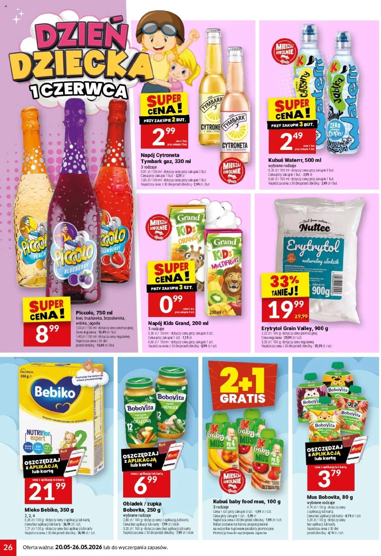 Twój Market gazetka od 20.05.2026 | Strona: 26 | Produkty: Karta, Erytrytol, Mleka, Róż