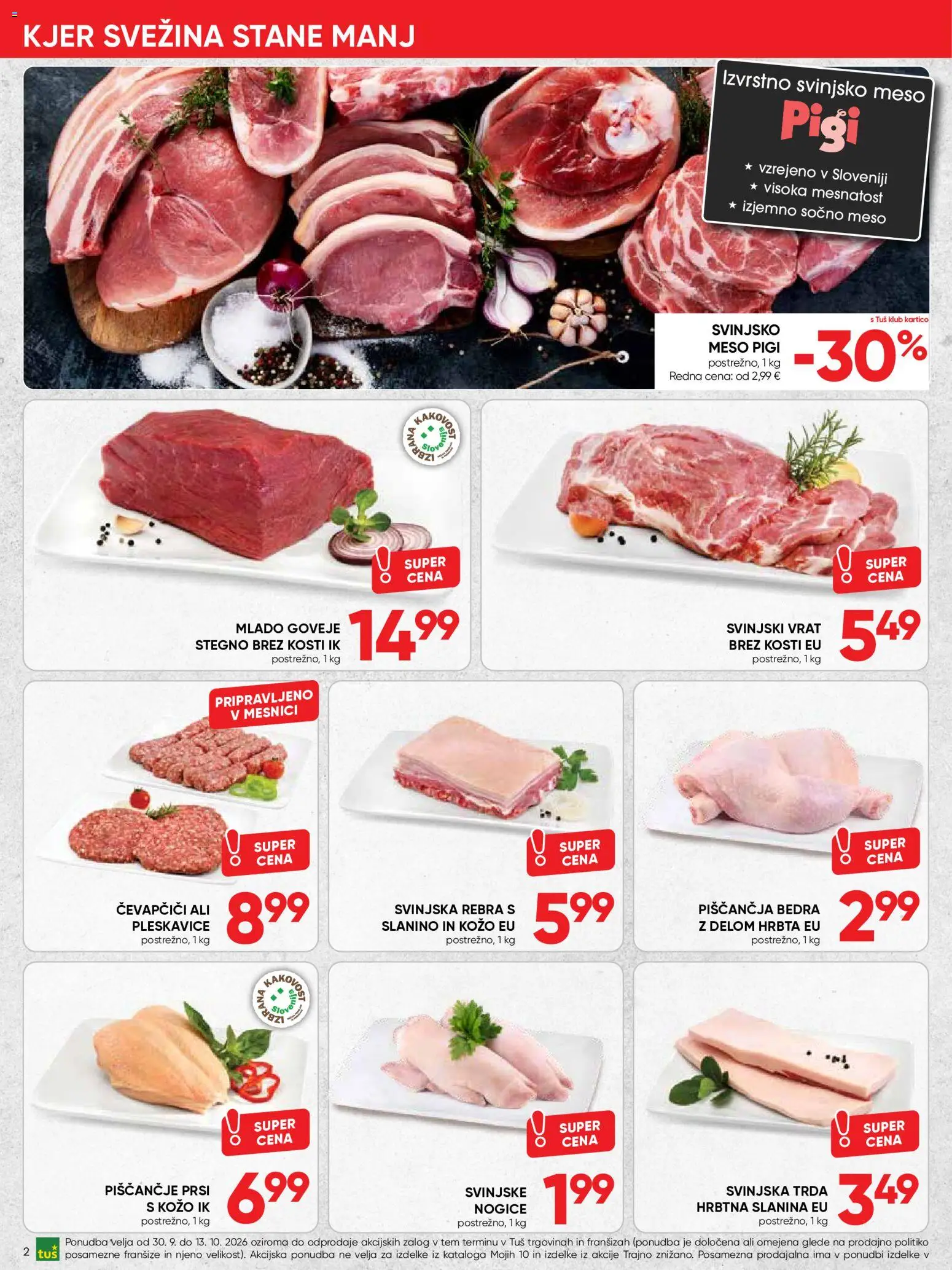 Novi Tuš katalog ponudbe – veljaven od 30.09.2026 | Stran: 2