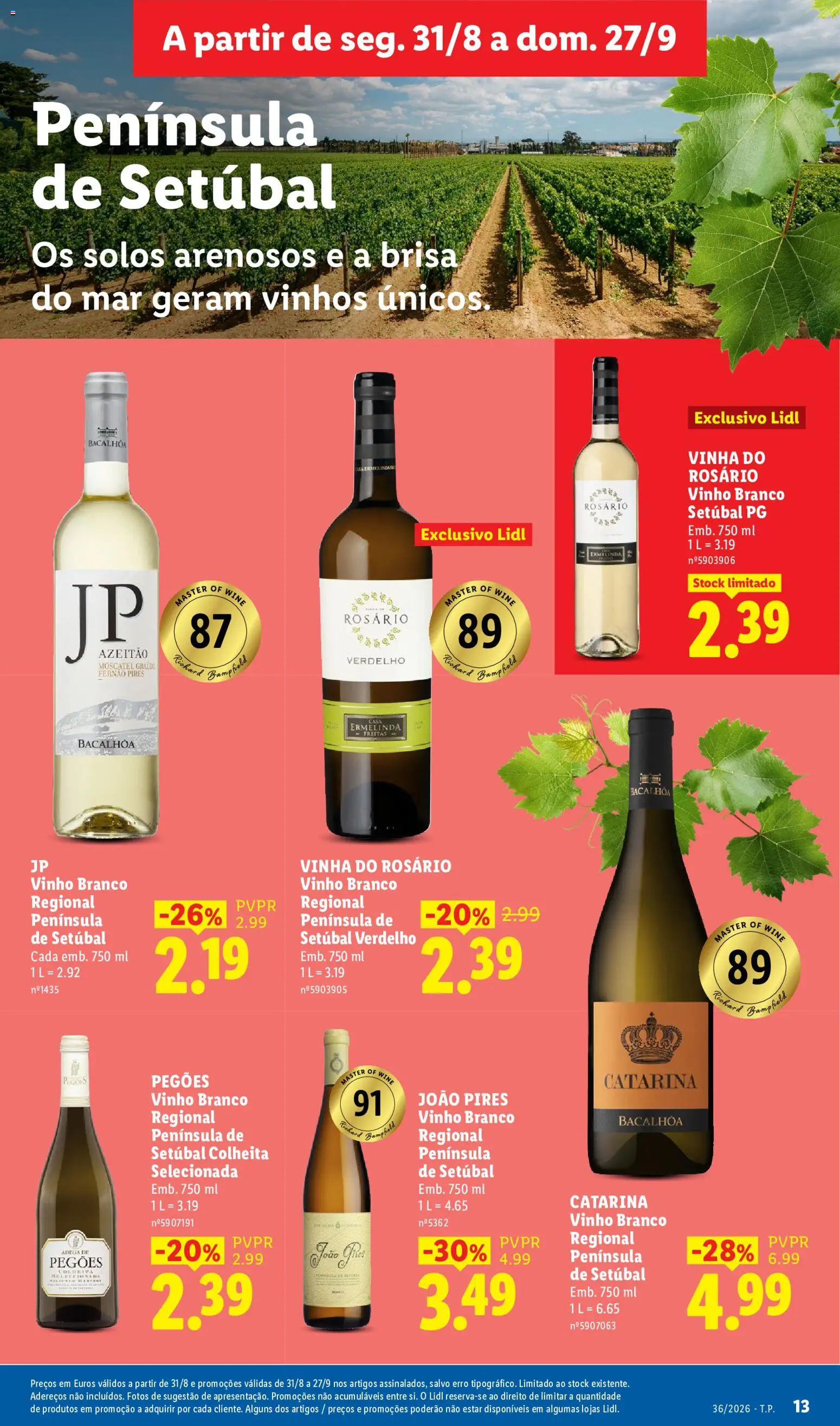 Lidl Folheto Especial │ válido de 31/08/2026 | Página: 13 | Produtos: Vinho branco, Vinho