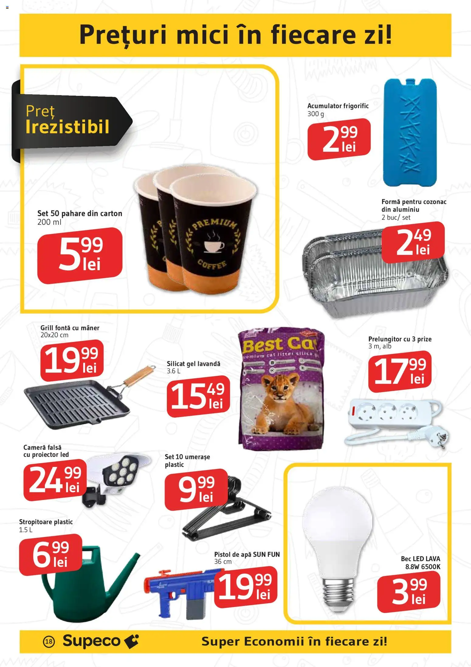 Noul catalog Supeco – valabil de la 04.06.2026 | Pagină: 18 | Produse: Cameră, Pahare, Babak, Apă