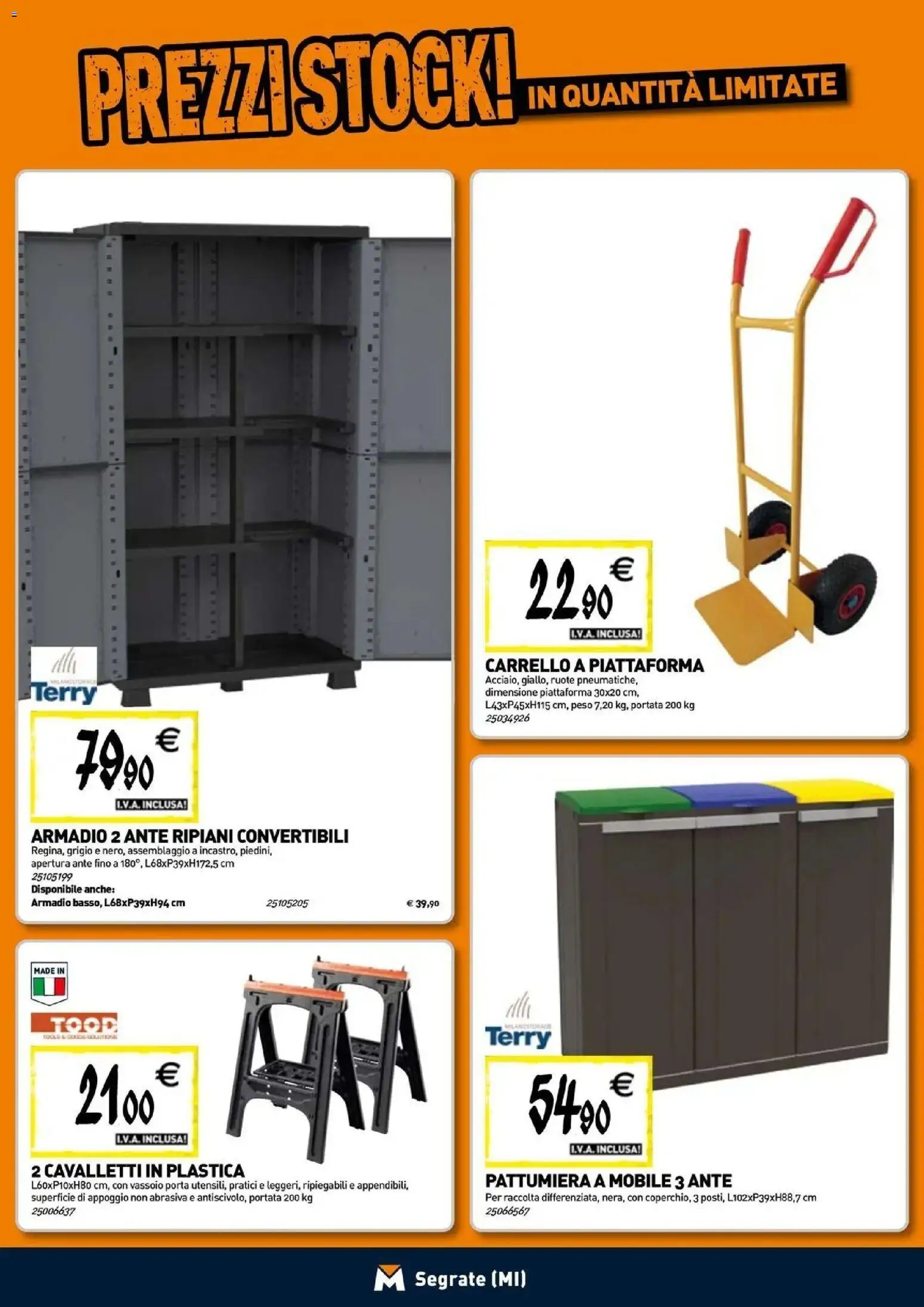 Volantino TECNOMAT del 29/10/2026 | Pagina: 18 | Prodotti: Porta, Carrello, Vassoio, Armadio