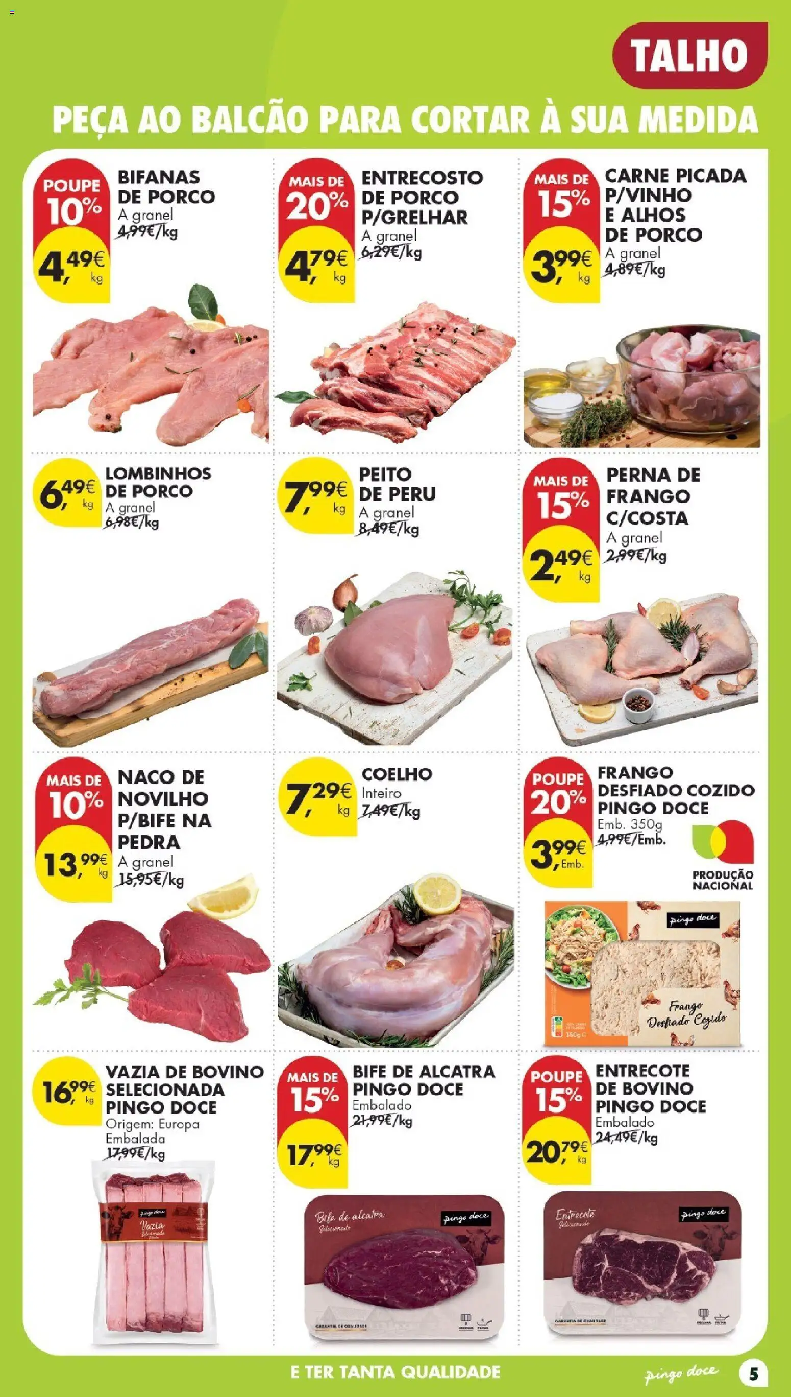Pingo Doce folheto Poupe Esta Semana Madeira │ válido de 27/10/2026 | Página: 5 | Produtos: Peru, Alhos, Frango desfiado, Carne