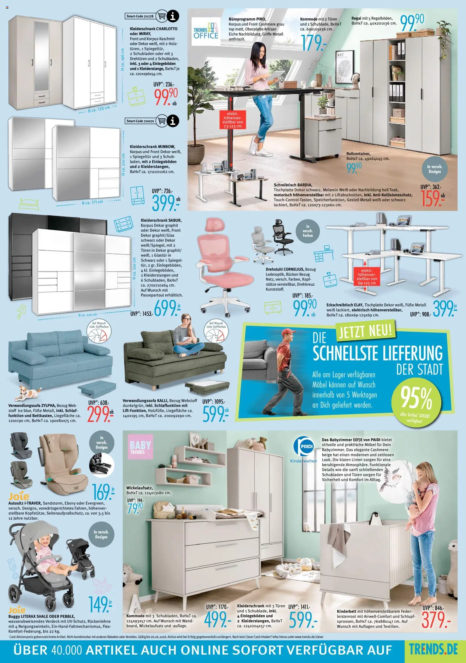Trends Prospekt – gültig ab 30.05.2026 | Seite: 5 | Produkte: Top, Kleiderschrank, Kommode, Regal