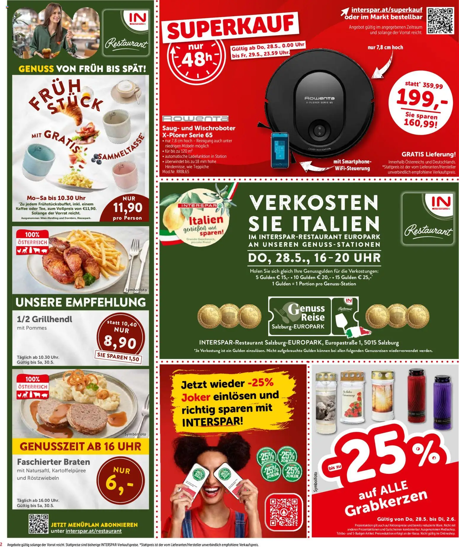 Interspar Flugblatt - Salzburg gültig ab 29.05.2026 | Seite: 2 | Produkte: Marhalábszár, Smartphone, Uhr, Kaffee