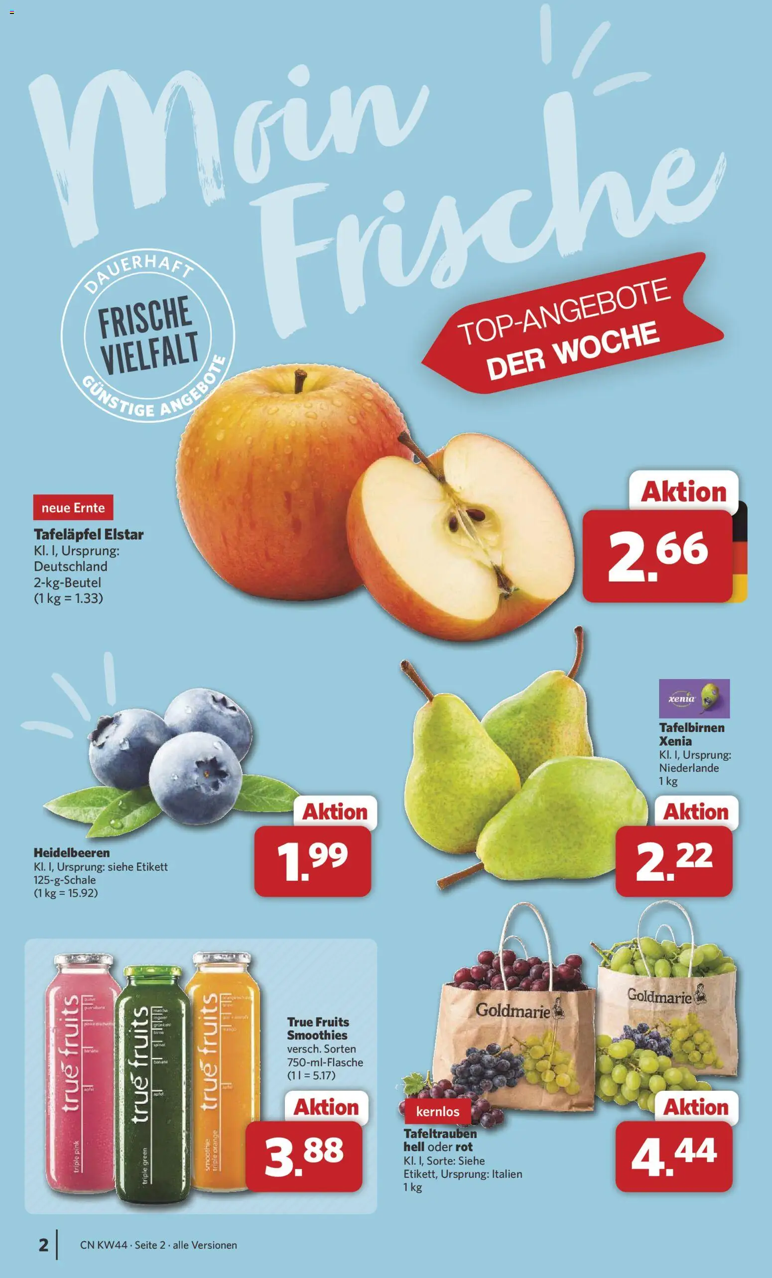 Combi Prospekt – gültig ab 26.10.2026 | Seite: 2 | Produkte: Äpfel, Heidelbeeren