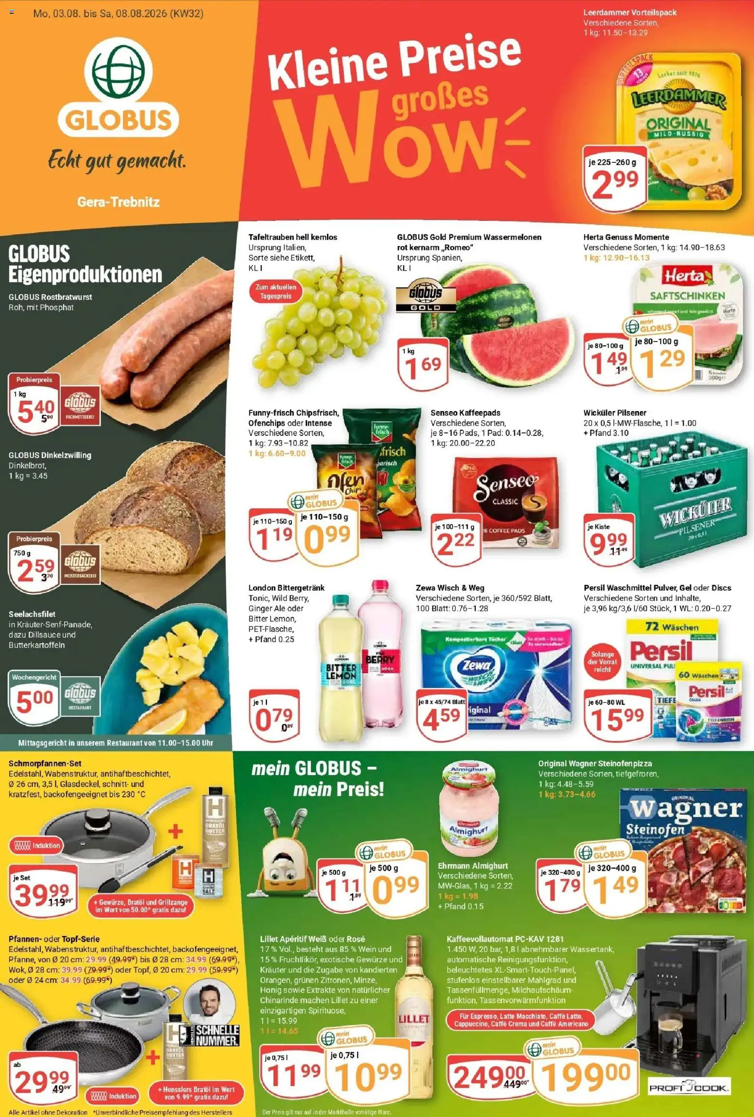 Globus Prospekt Gera (ab 03.08.2026) » Angebote online | Seite: 5 | Produkte: Kaffeepads, Ehrmann almighurt, Lillet, Senseo kaffeepads