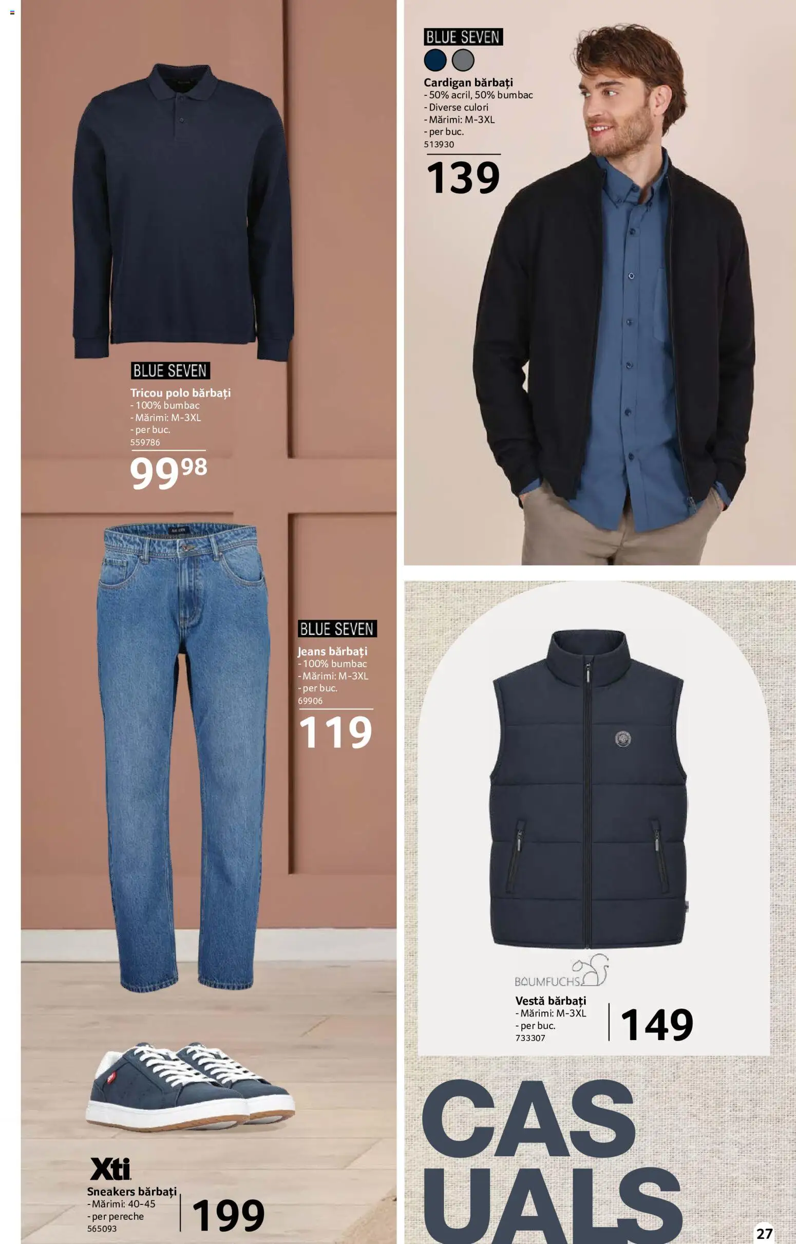 Noul catalog Selgros – valabil de la 18.09.2026 | Pagină: 27 | Produse: Cardigan, Tricou, Vestă