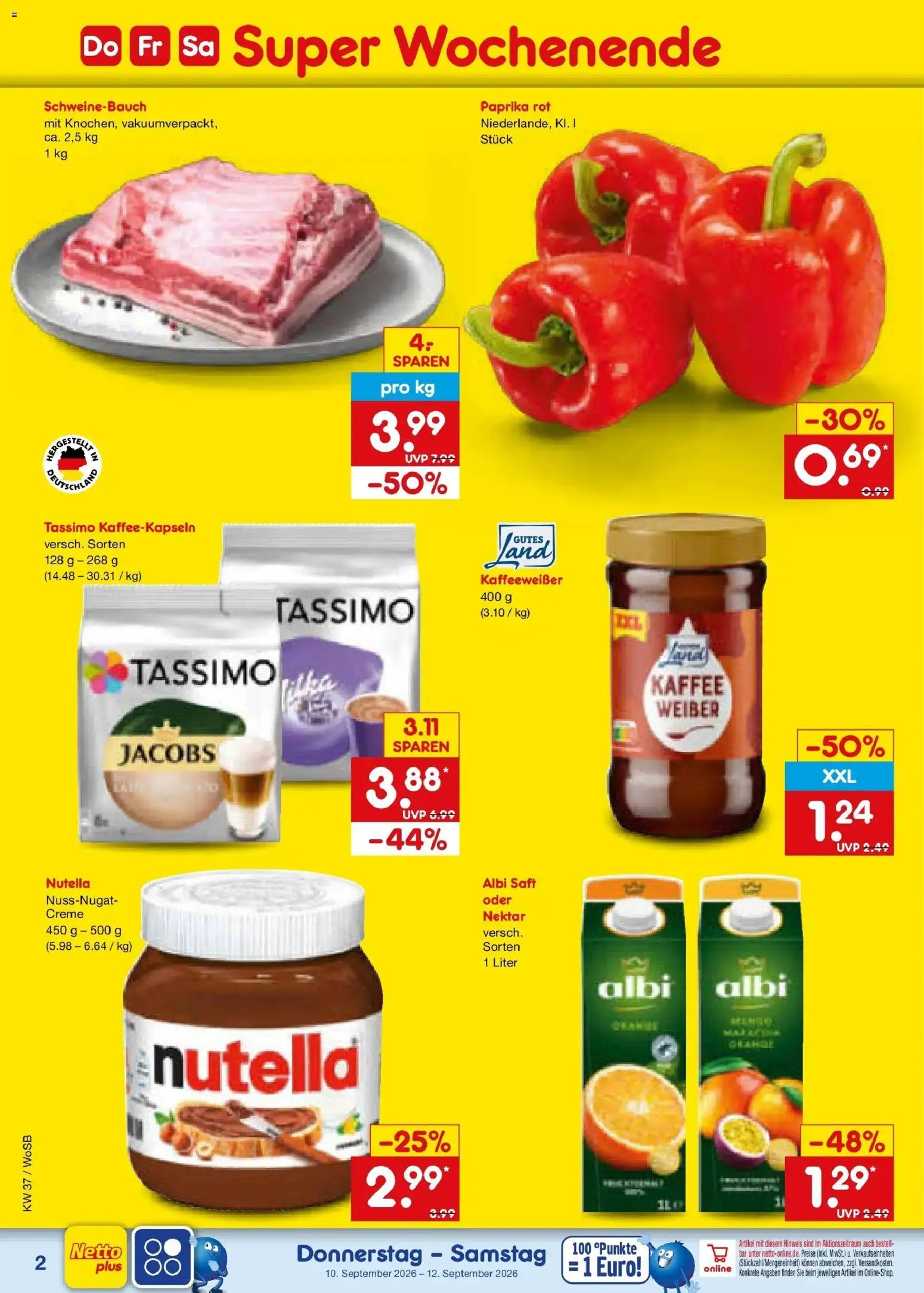 Netto Marken-Discount Prospekt Ludwigshafen-Edigheim – gültig ab 07.09.2026 | Seite: 60 | Produkte: Kaffee, Creme, Nutella, Saft