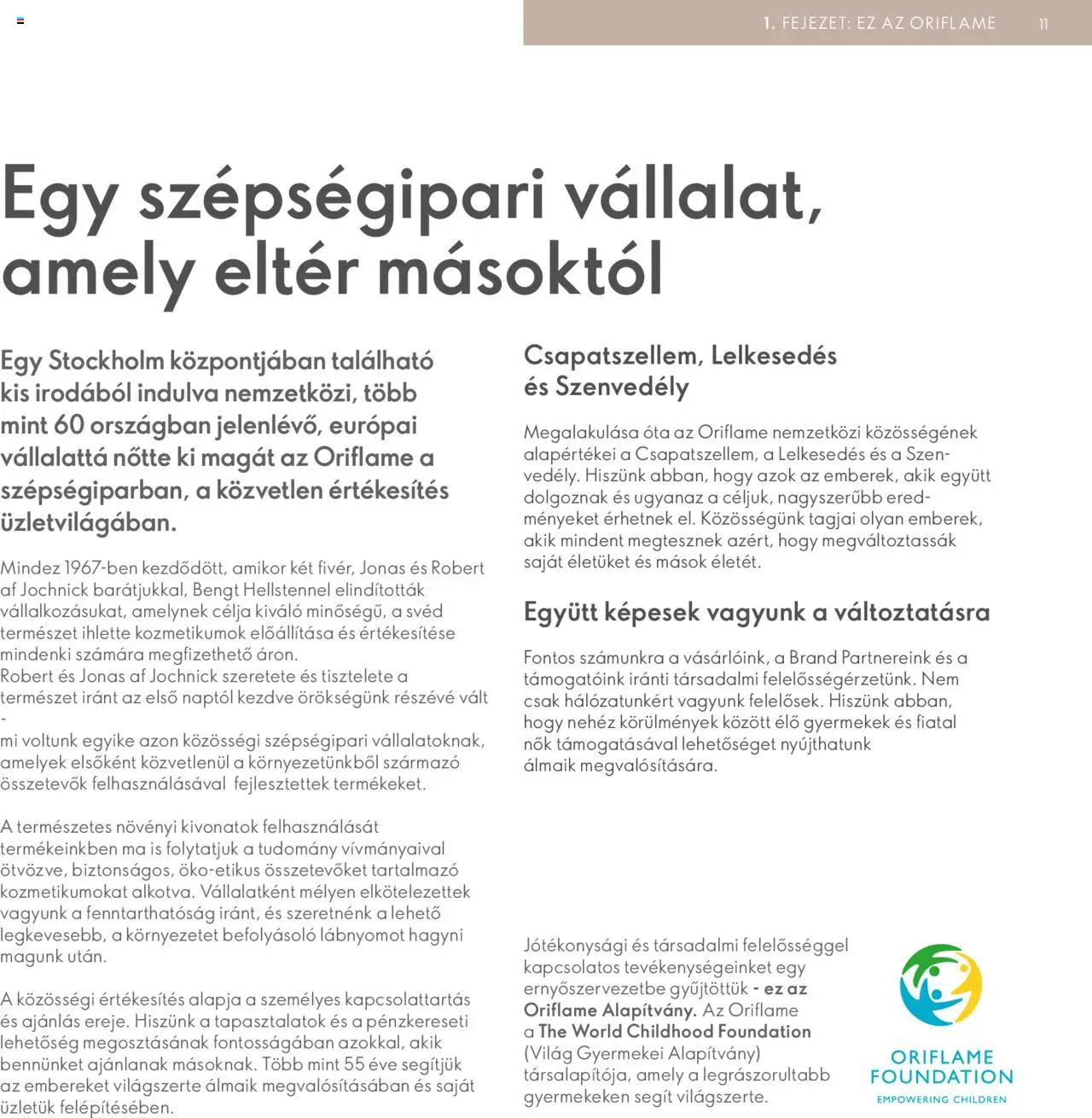 Oriflame akciós ujság - amely érvényes a következő dátumtól: 2024.04.28. | Oldal: 11