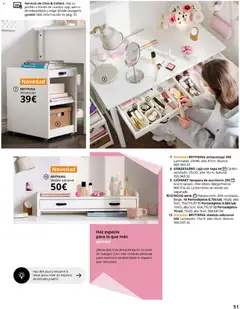 Vista previa IKEA - Haz espacio para lo que más quieres válido desde el 01/09/2026 | Página: 51 | Productos: Lámpara de escritorio, Bombilla, Almacenaje, Caja