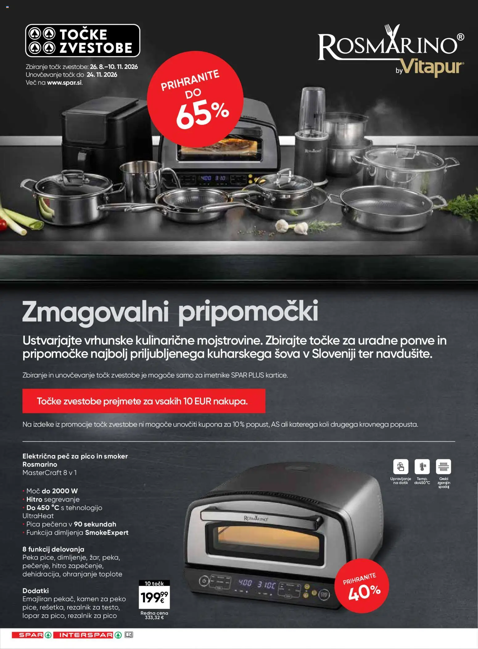 Novi Spar katalog ponudbe – veljaven od 09.09.2026 | Stran: 14 | Izdelki: Rezalnik, Pica