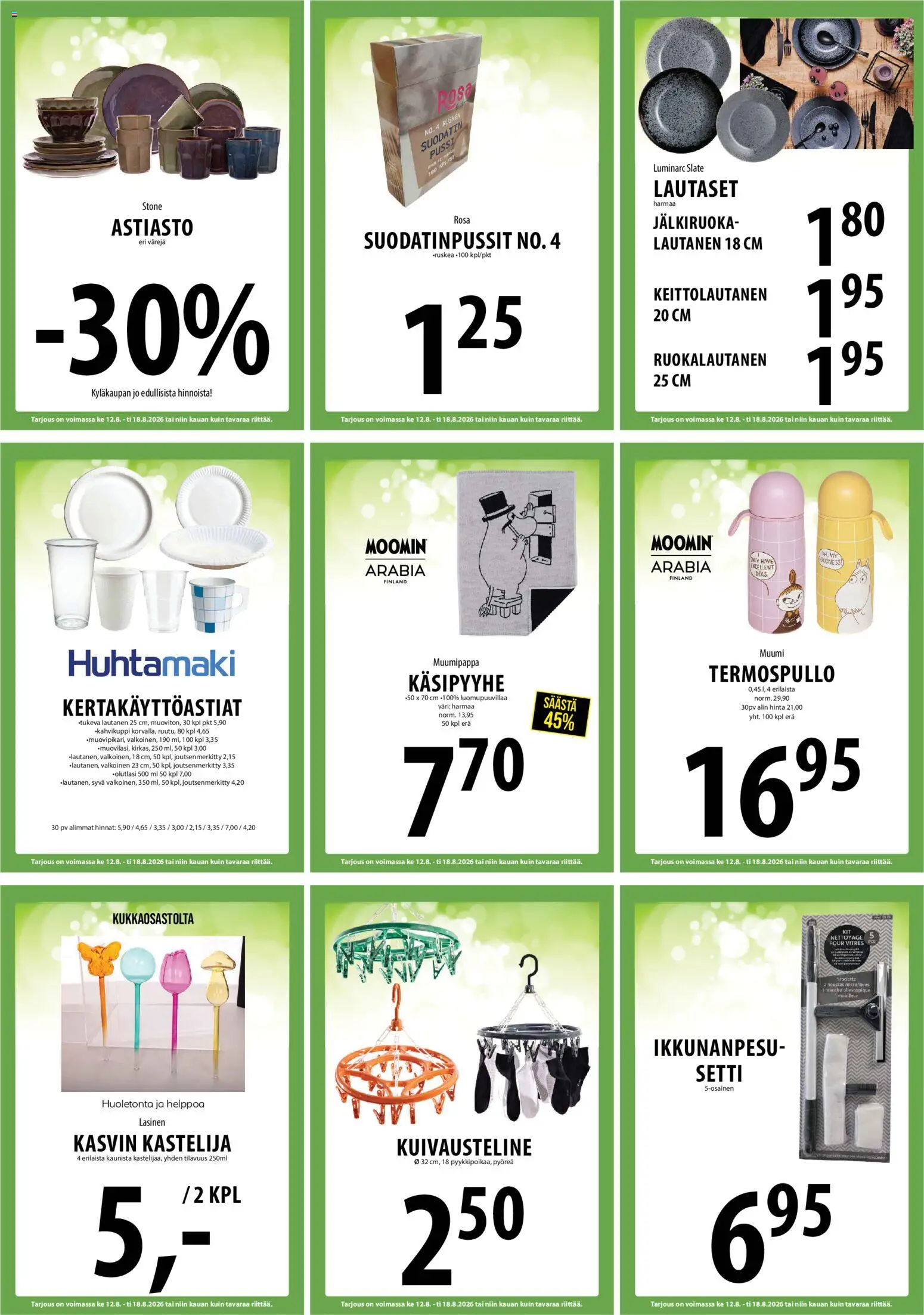 Tuuri tarjoukset – voimassa 12/08/2026 alkaen | Sivu: 17 | Tuotteet: Termospullo, Lautanen