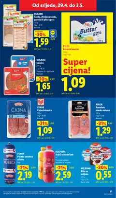 DULANO Salama, 200 g, Dimljena ili s paprikom Narezak - Pregled kataloga iz trgovine Lidl, vrijedi od 27.04.2026 | Stranica: 51