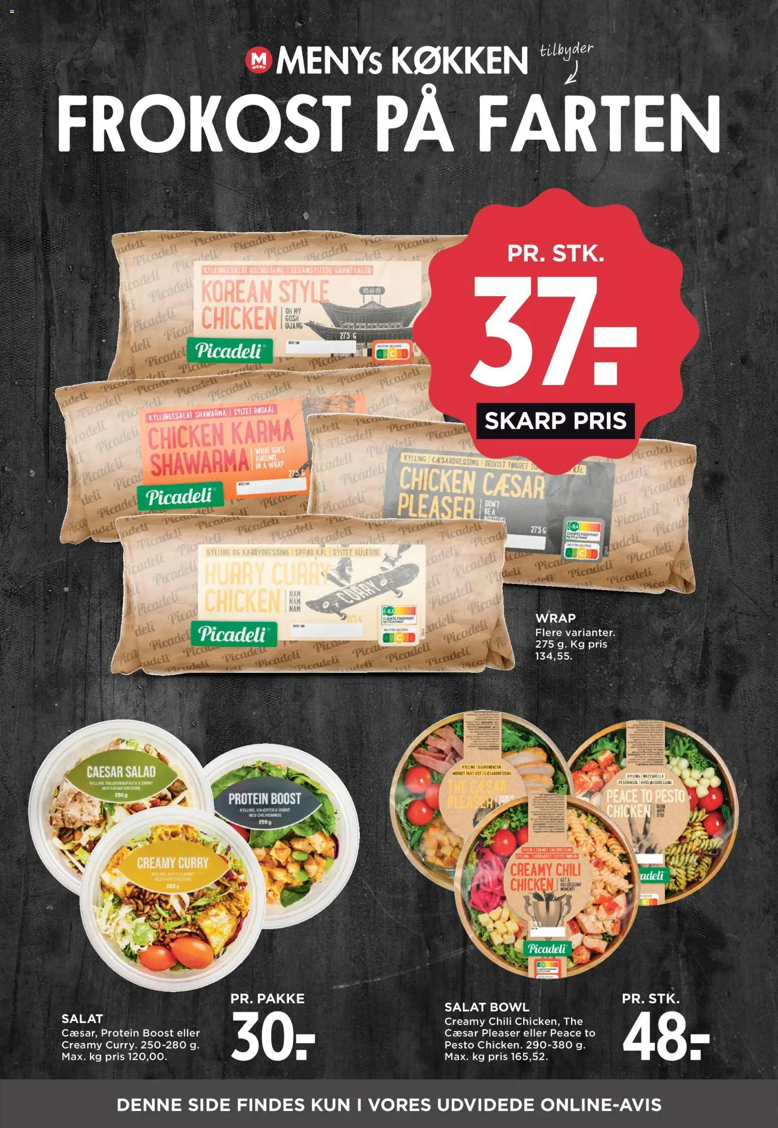 Meny tilbudsavis – gyldig fra 07/08/2026 | Side: 12 | Produkter: Salat, Dressing, Gulerod, Pesto
