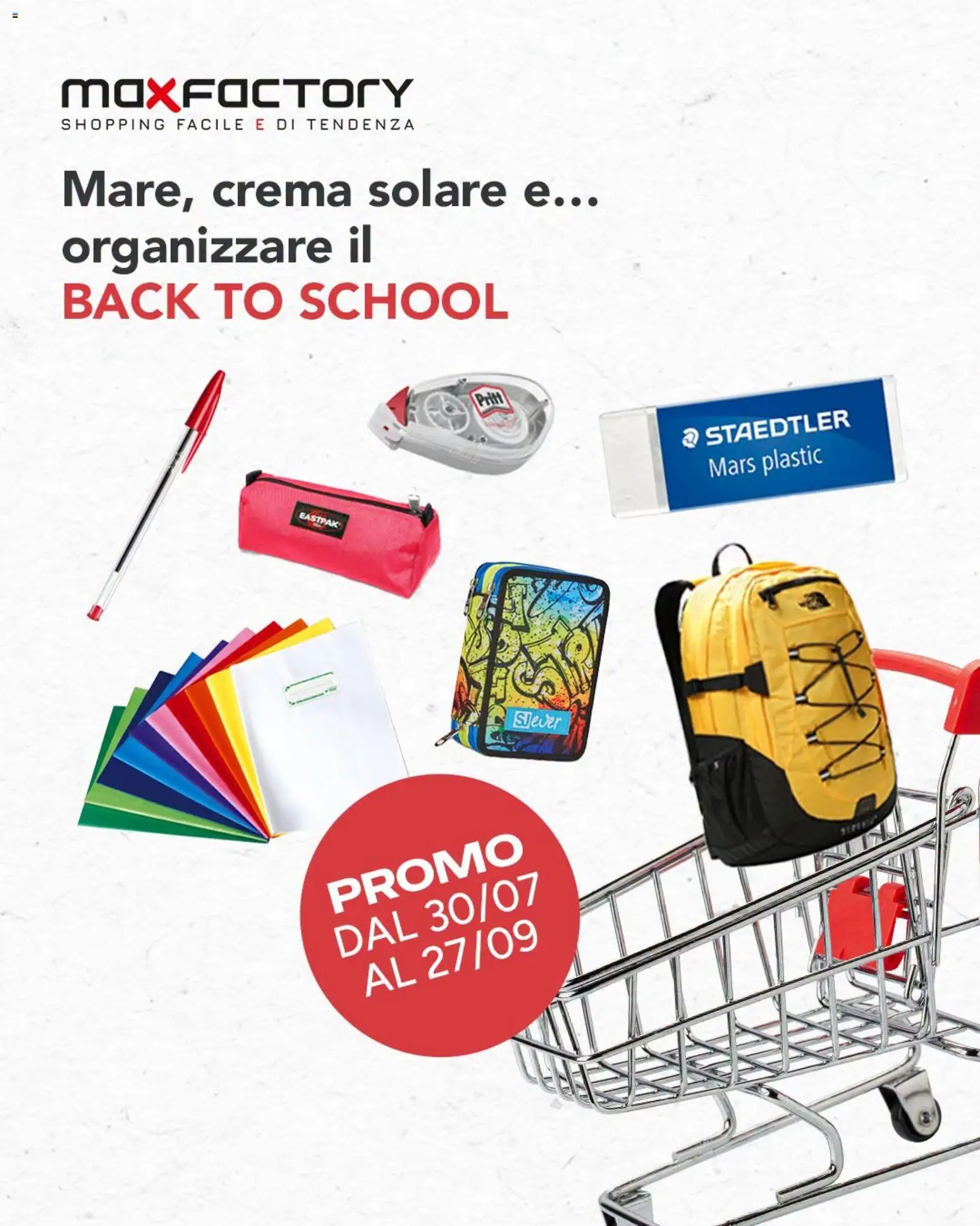 Volantino Max Factory del 31/07/2026 | Pagina: 1 | Prodotti: Crema, Crema solare