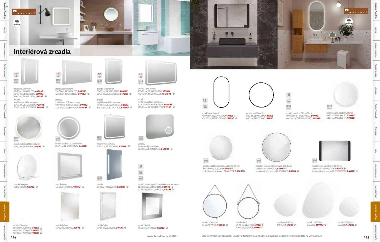 Siko koupelny katalog Koupelny 2025/2026 od 14.10.2025 | Strana: 250 | Produkty: Osvětlení, Wc, Zrcadlo, LED