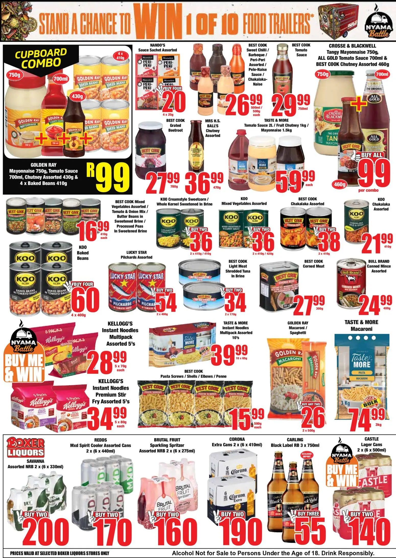New Boxer catalogue – valid from 11.05.2026 | Page: 6 | Products: Chutney, Cooler, Pasta, Tomato sauce