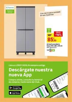 Vista previa Leroy Merlin catálogo válido desde el 21/07/2026 | Página: 67 | Productos: Armario, Caja