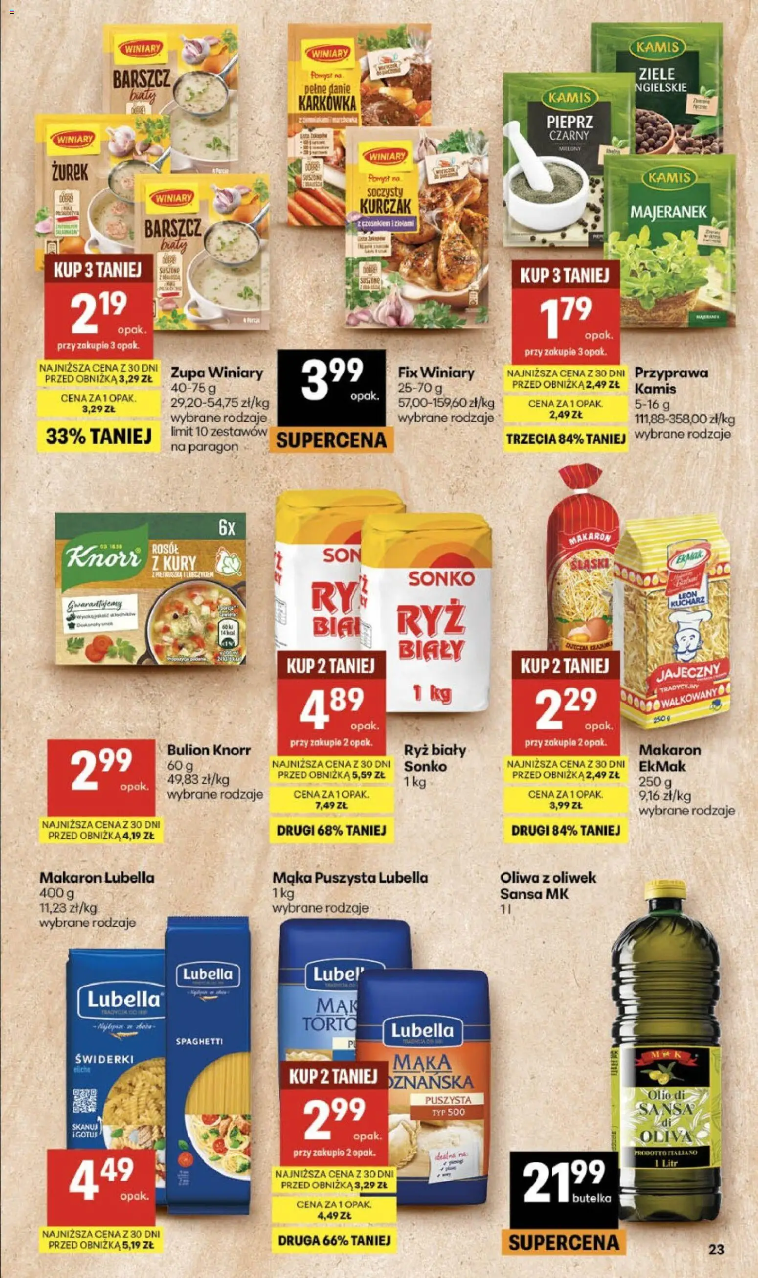 Delikatesy Centrum gazetka od 23.07.2026 | Strona: 23 | Produkty: Barszcz, Buty, Kurczak, Zupa