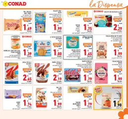 Anteprima del volantino FROLLINI BISCOTTI CONAD PIACERSI vari tipi un esempio: frollini con farina di riso e di quinoa e semi di miglio 300 g, vari tipi un esempio: frollini con farina di riso e di quinoa e semi di miglio 300 g valido a partire dal 17.06.2026 | Pagina: 13