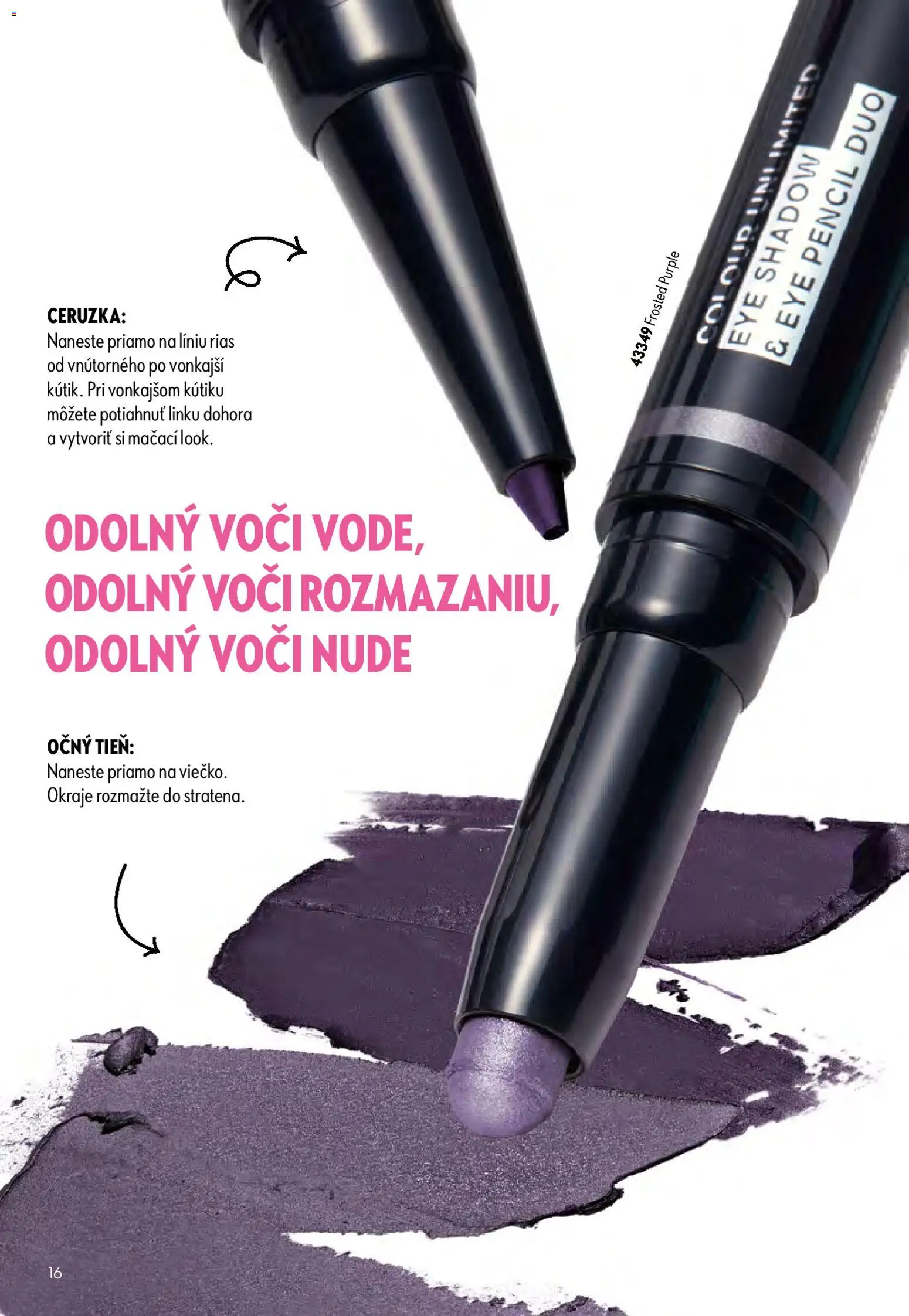 Nové Oriflame akcie – leták je platný od 29.07.2026 | Strana: 16 | Produkty: Ceruzka