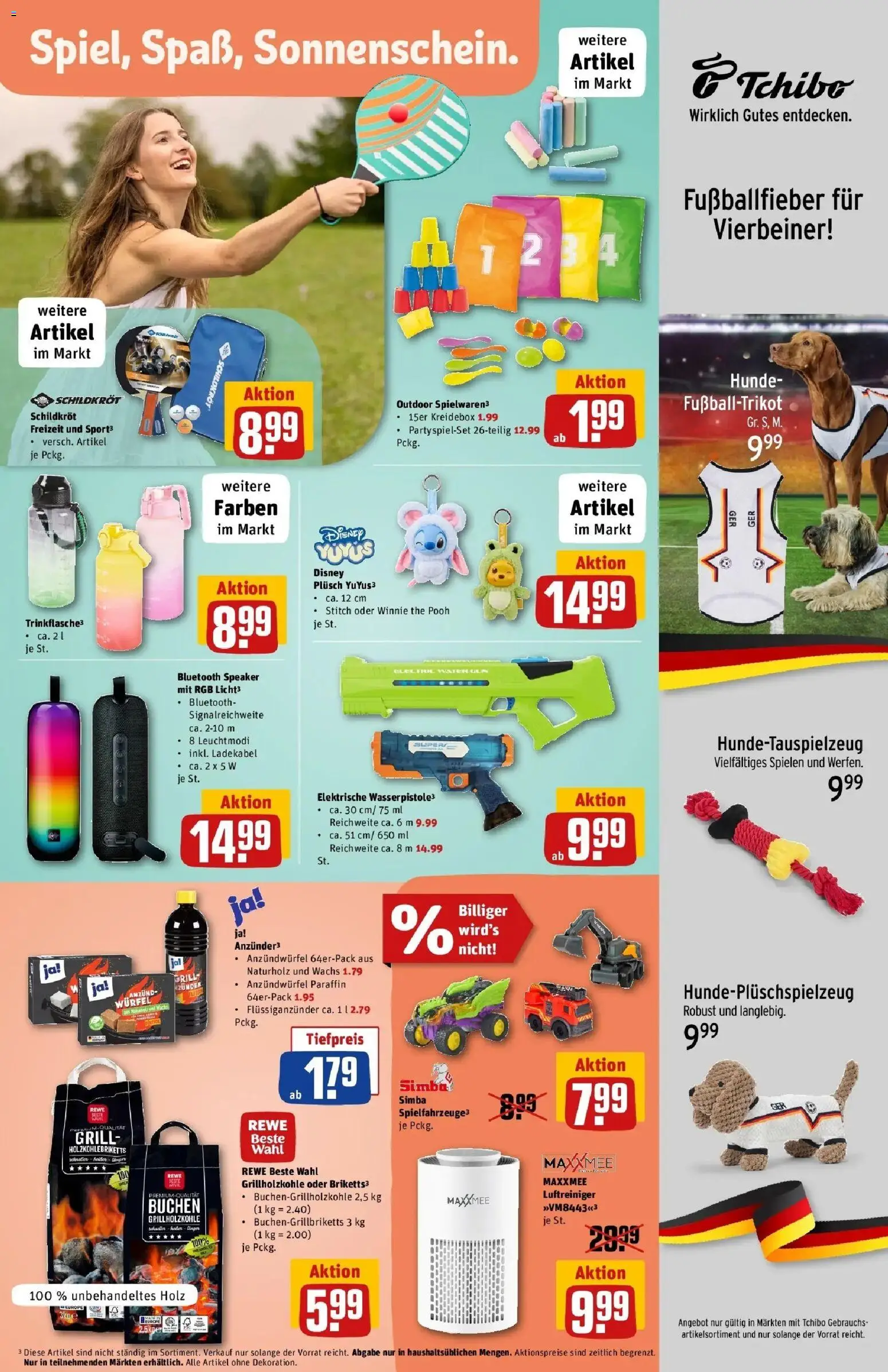 Rewe Prospekt Himmelkron – gültig ab 17.05.2026 | Seite: 33 | Produkte: Grill, Luftreiniger, Football, Ladekabel
