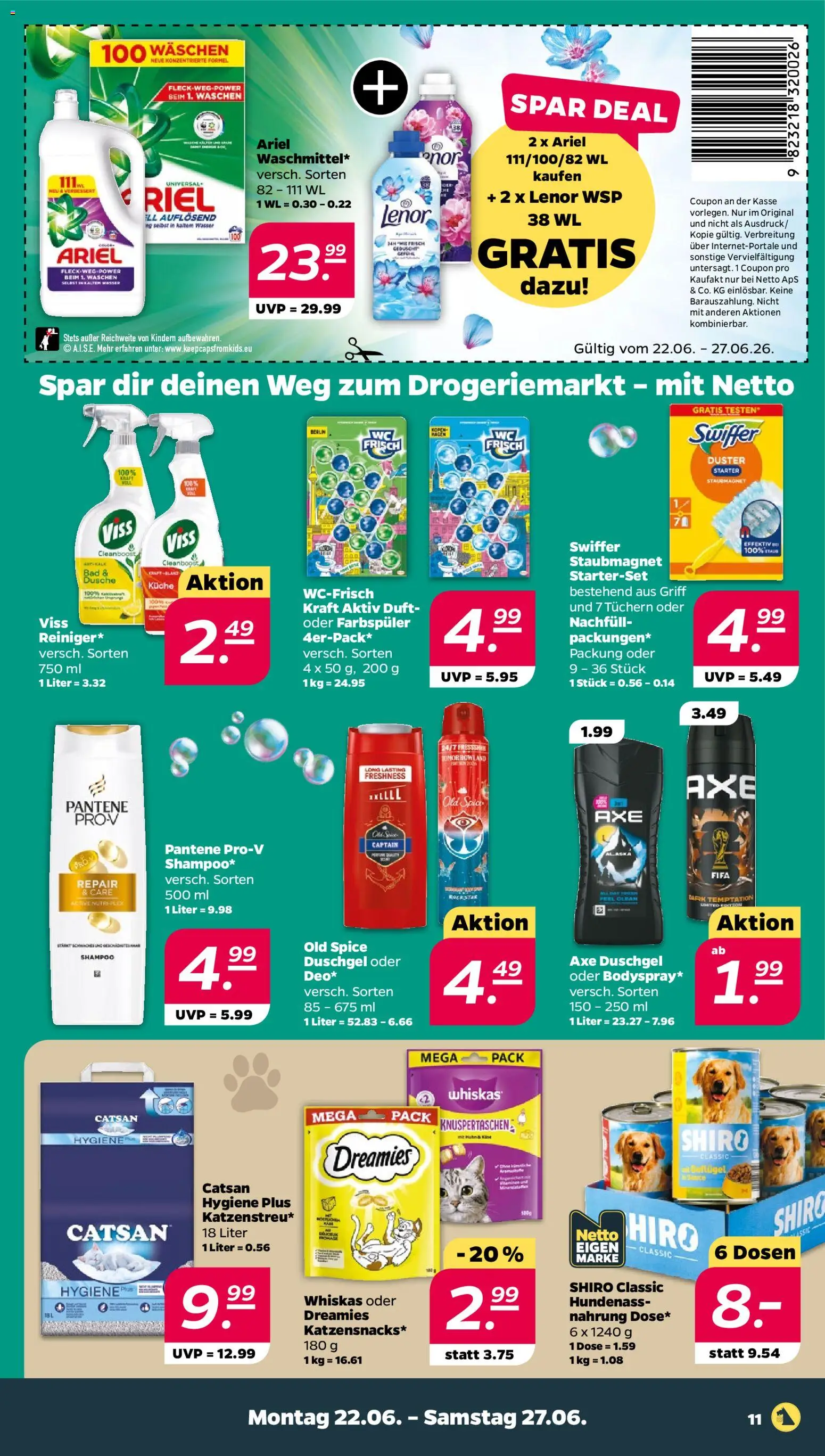 Netto Prospekt | 22.06.2026 | Wie erhält man einen begrenzten Rabatt? | Deutschland