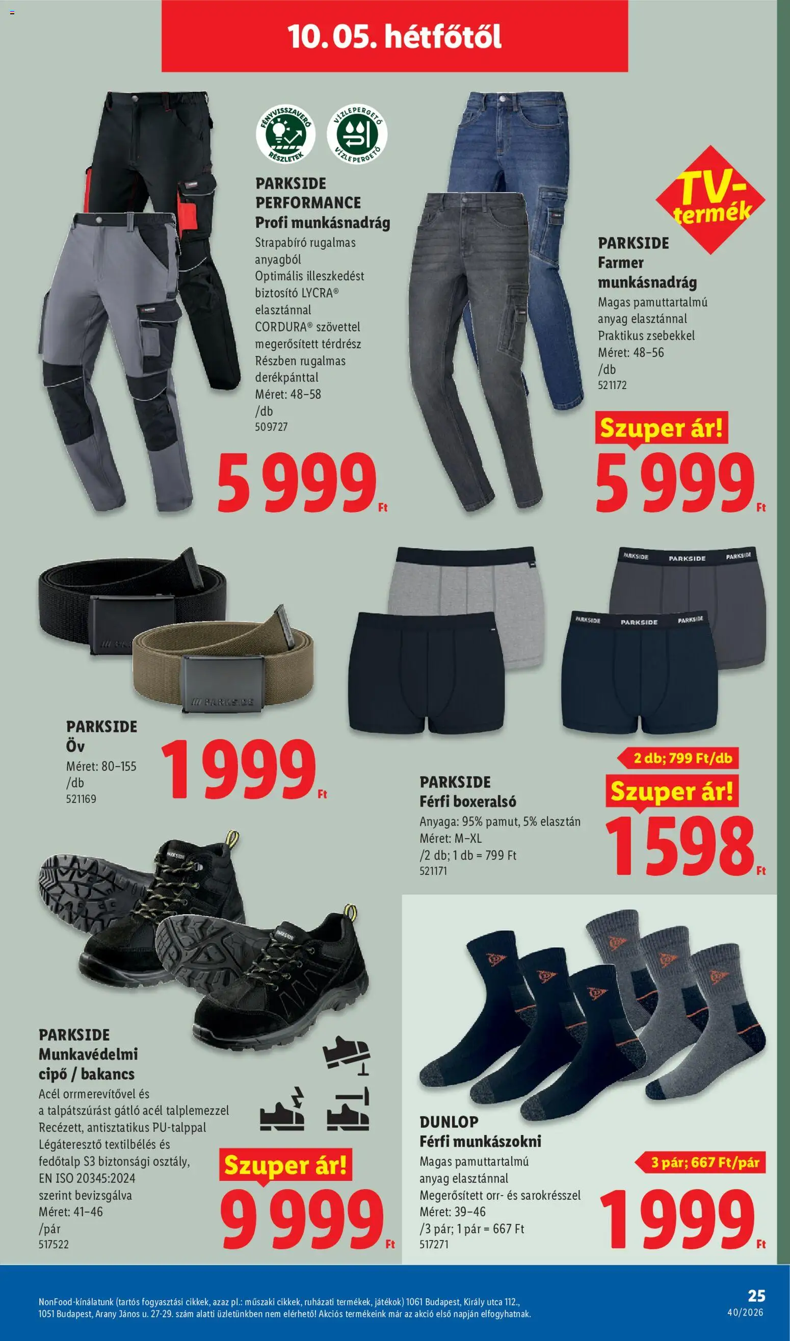 Lidl akciós ujság - amely érvényes a következő dátumtól: 2026.10.01. | Oldal: 25