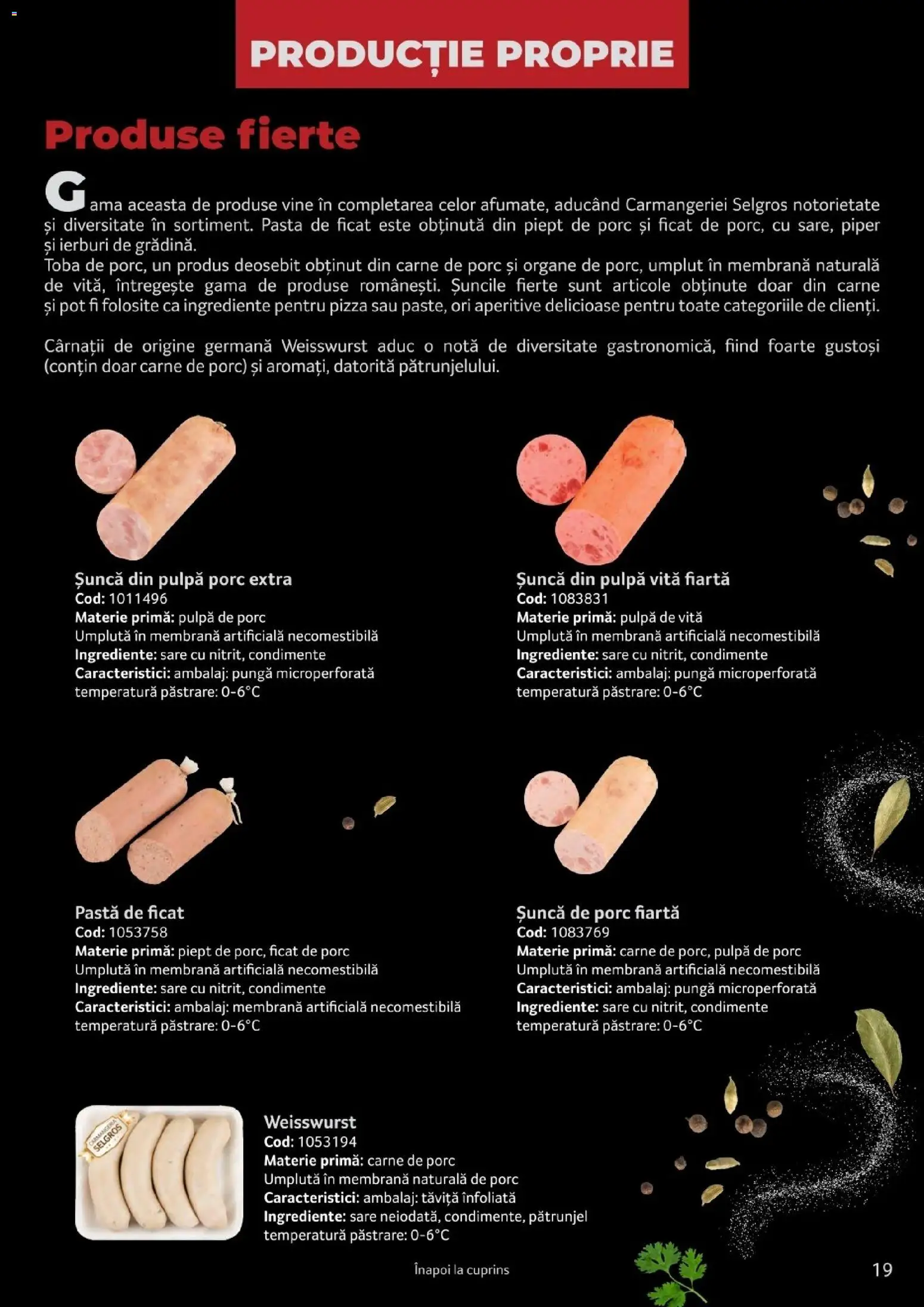 Noul catalog Selgros – valabil de la 25.03.2026 | Pagină: 19 | Produse: Vită, Pătrunjel, Pizza, Piper