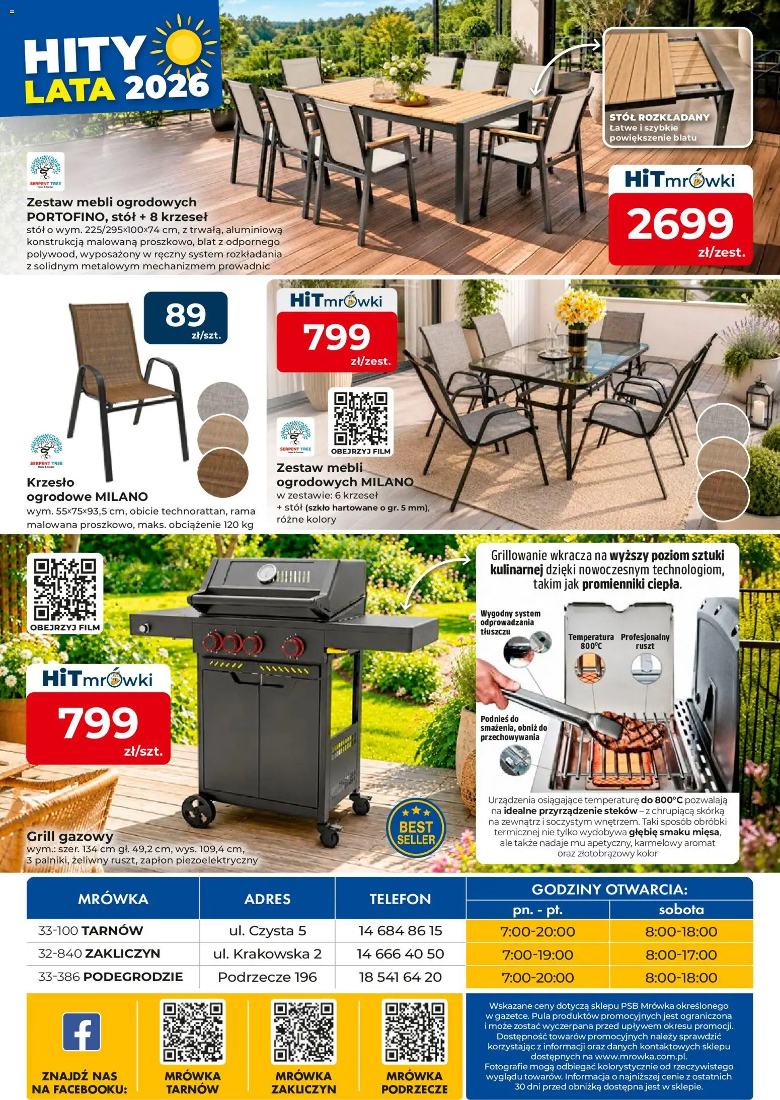 Mrówka gazetka - Tarnów od 10.07.2026 | Strona: 12 | Produkty: Grill, Grill gazowy, Ruszt, Krzesło