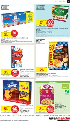 Intermarché - Prévisualisation de ACTIMEL YAOURT À BOIRE ÉDITION LIMITÉE FRAISE, 14 x 100 g - soit 1,4 kg valide à partir de 05.05.2026 | Page: 9