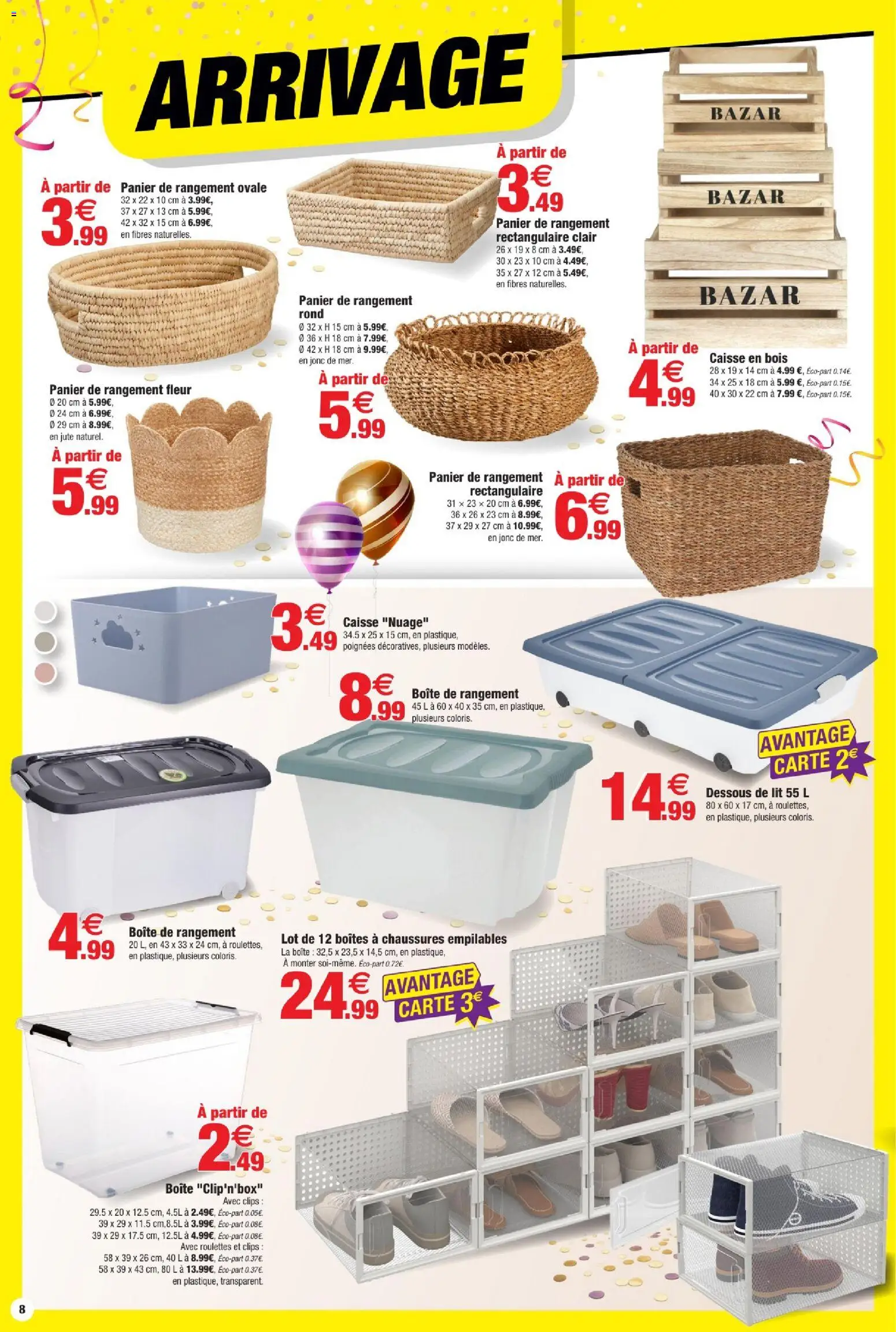 {H1} | Page: 8 | Produits: Caisse en bois, Poignées, Chaussures, Boîte de rangement